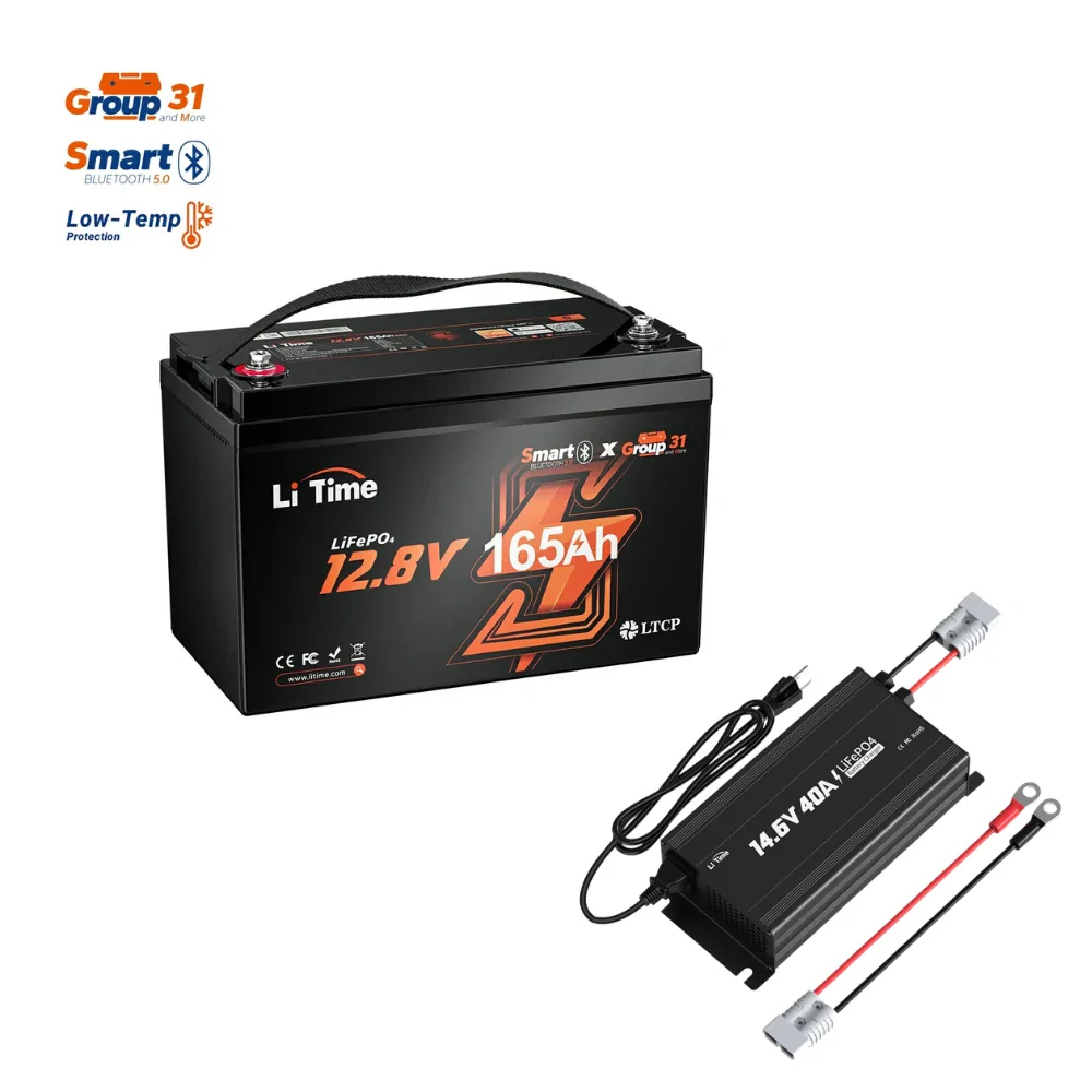 ✅Like New✅LiTime 12V 165Ah Bluetooth Lithium Battery for RV and Marine - Image 12