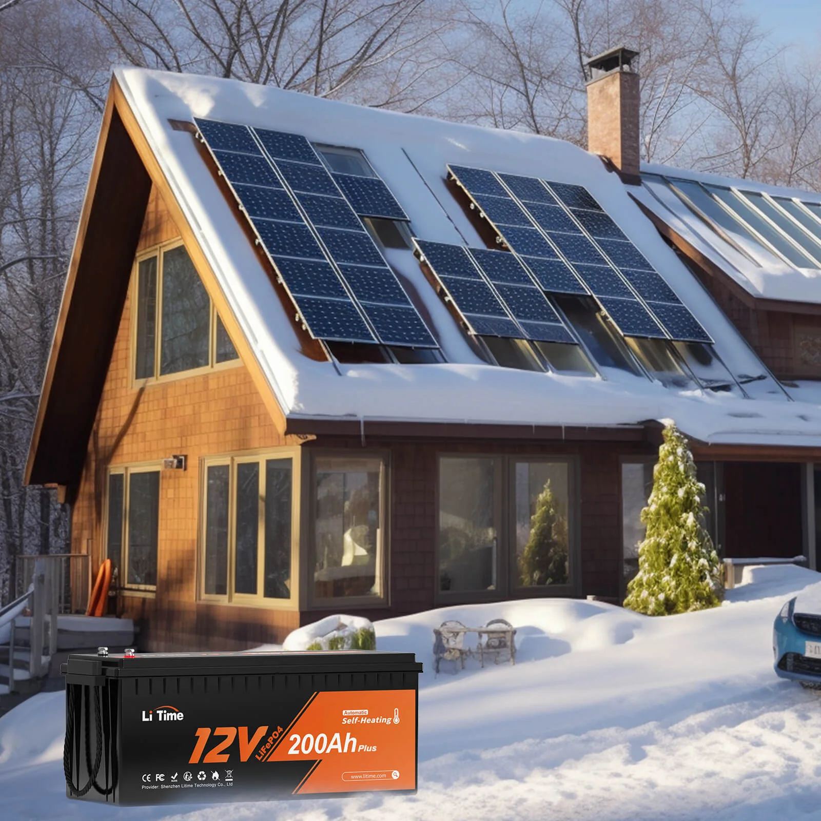 ✅Like New✅LiTime 12V 200Ah Plus Self-Heating LiFePO4 Battery - Image 10