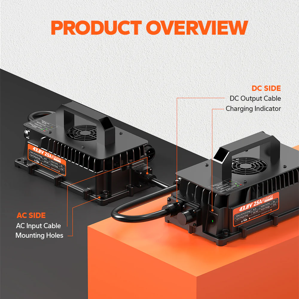 ✅Like New✅LiTime 36V (43.8V) 25A Lithium Golf Cart Waterproof Battery Charger - Image 3