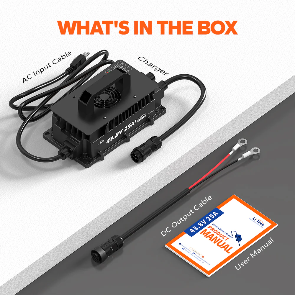 ✅Like New✅LiTime 36V (43.8V) 25A Lithium Golf Cart Waterproof Battery Charger - Image 9