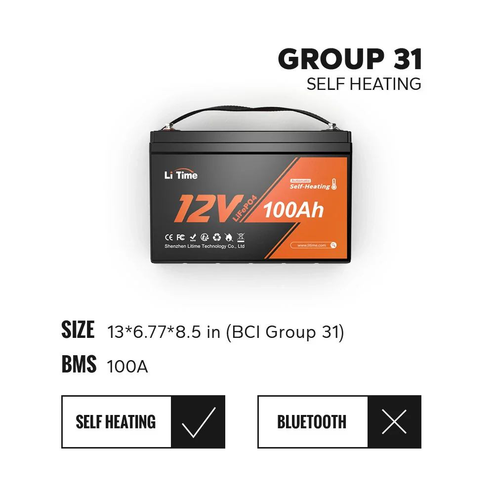 LiTime 12V 100Ah Batteries for Marine & RV - Image 12