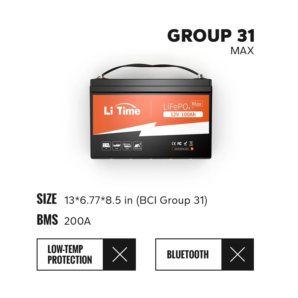 LiTime 12V 100Ah Batteries for Marine & RV - Image 21