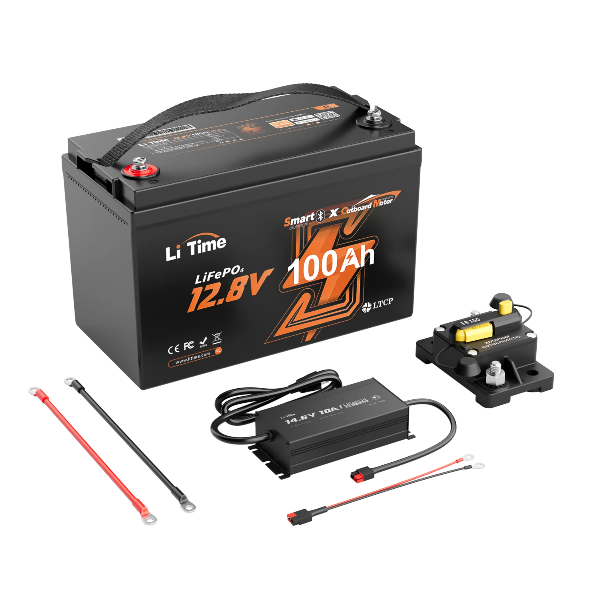 LiTime 12V 100Ah Marine Deep Cycle Battery for Electric Outboard Trolling Motor - Image 15