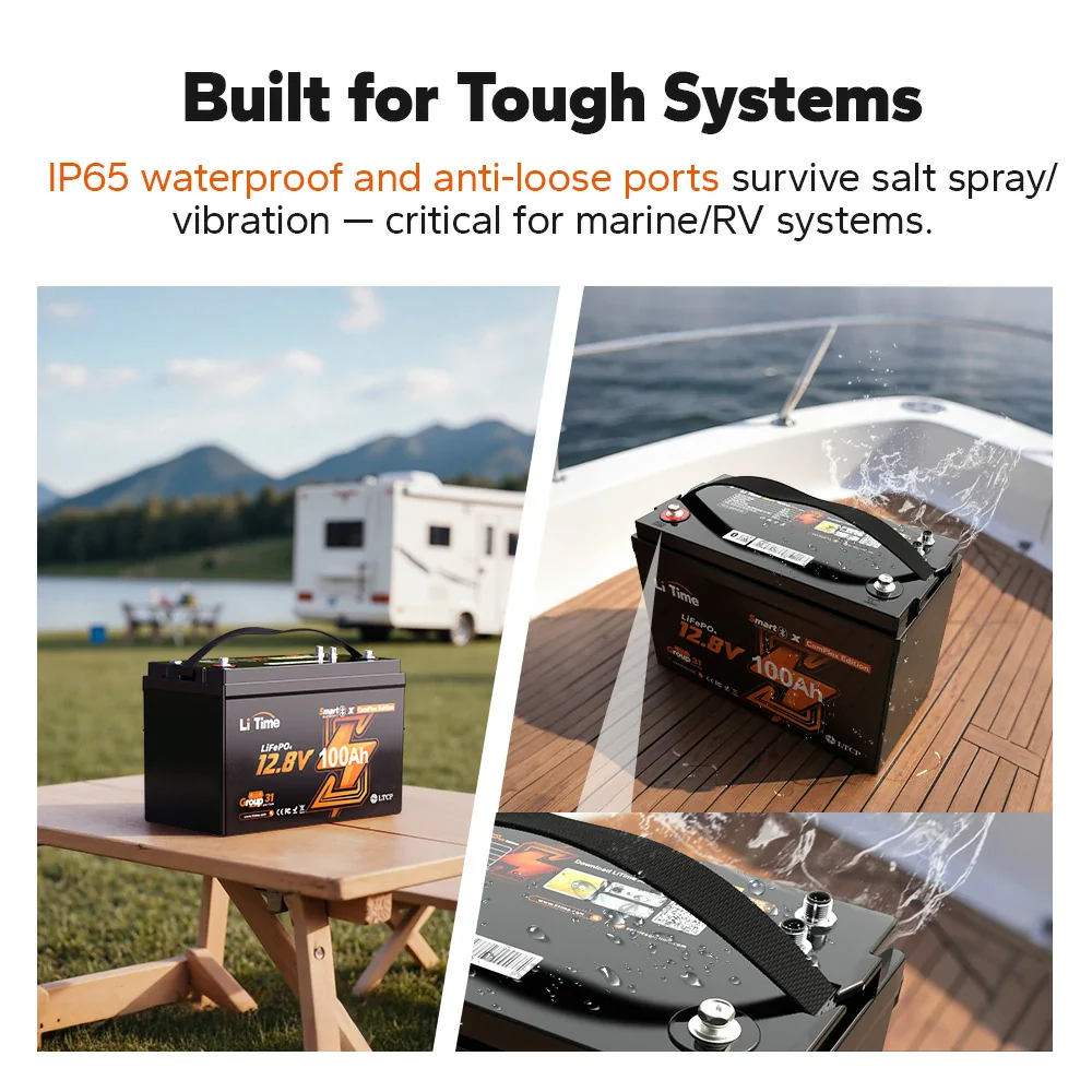LiTime 12V 100Ah Batteries for Marine & RV - Image 141