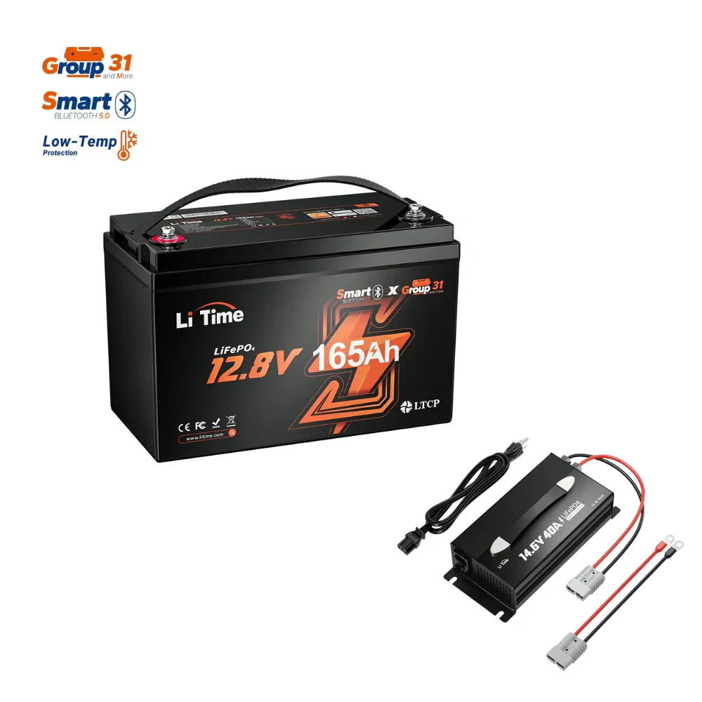 LiTime 12V 165Ah Bluetooth Lithium Deep Cycle Battery for RV and Marine - Image 15