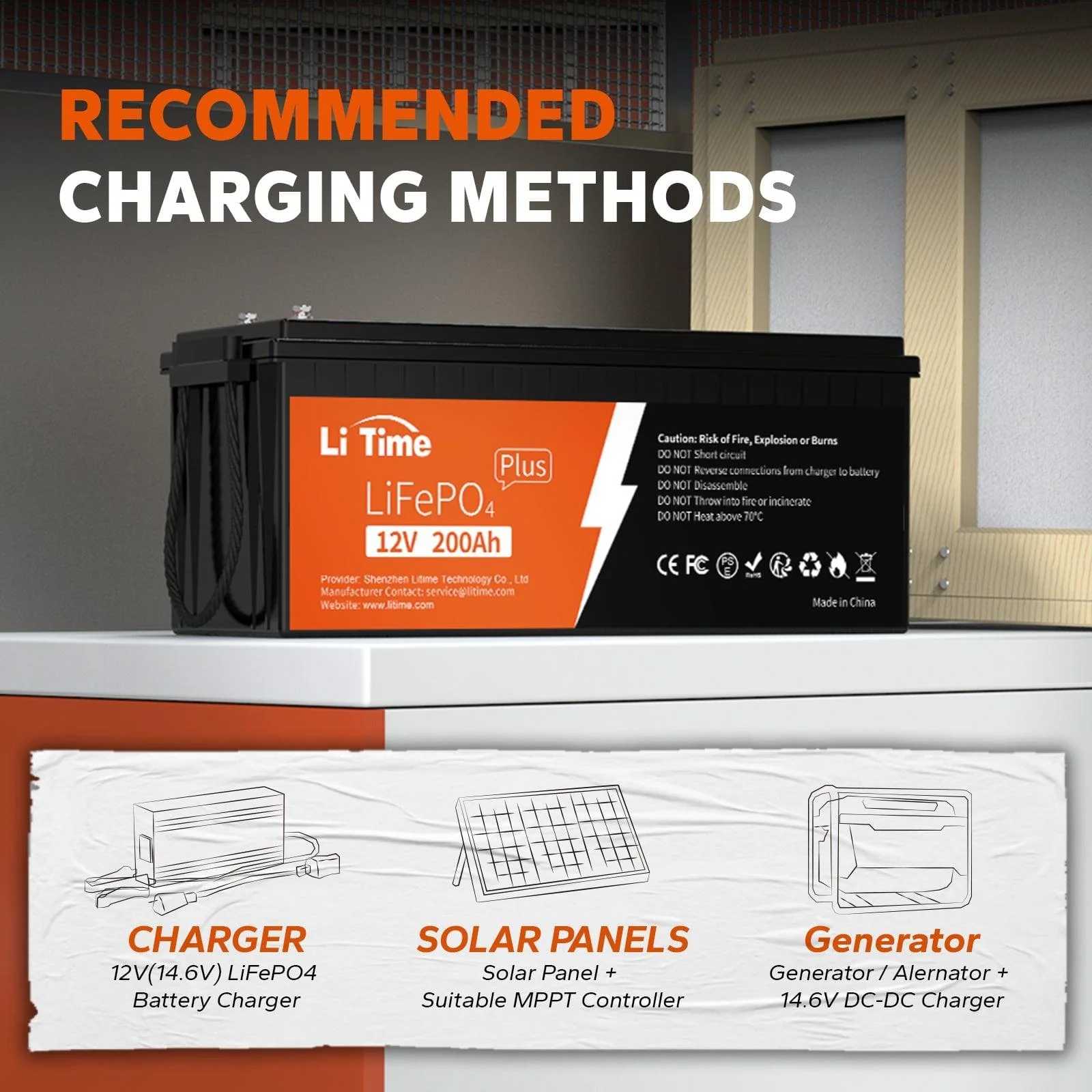 LiTime 12V 200Ah Plus LiFePO4 Lithium Battery - 200A BMS - Image 12