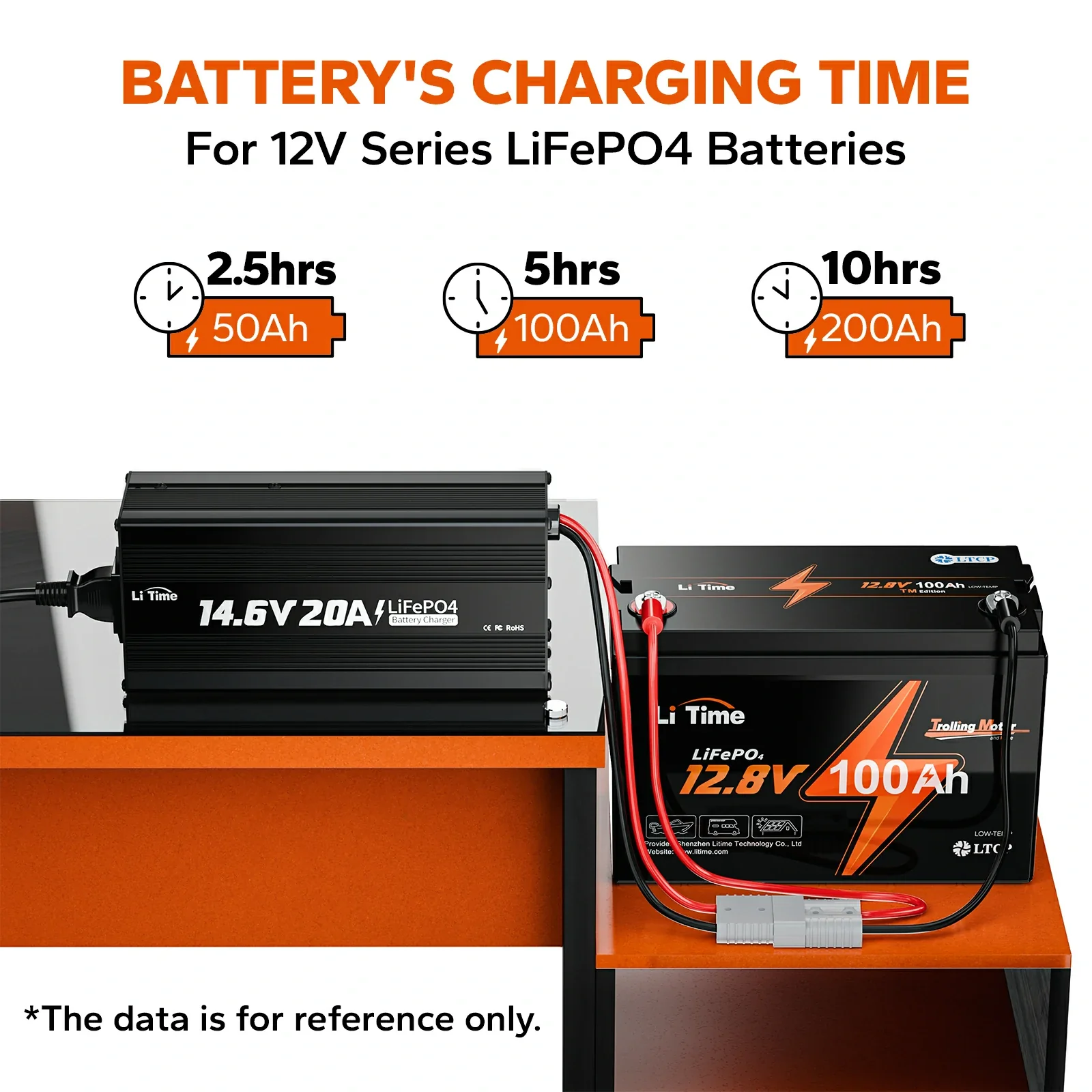 LiTime 12V (14.6V) 20A LiFePO4 Lithium Battery Charger - Image 8