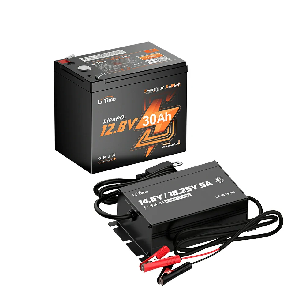 LiTime 12V 30Ah Ice Fishing & Portable Lithium Battery with Bluetooth & Self-Heating - Image 15