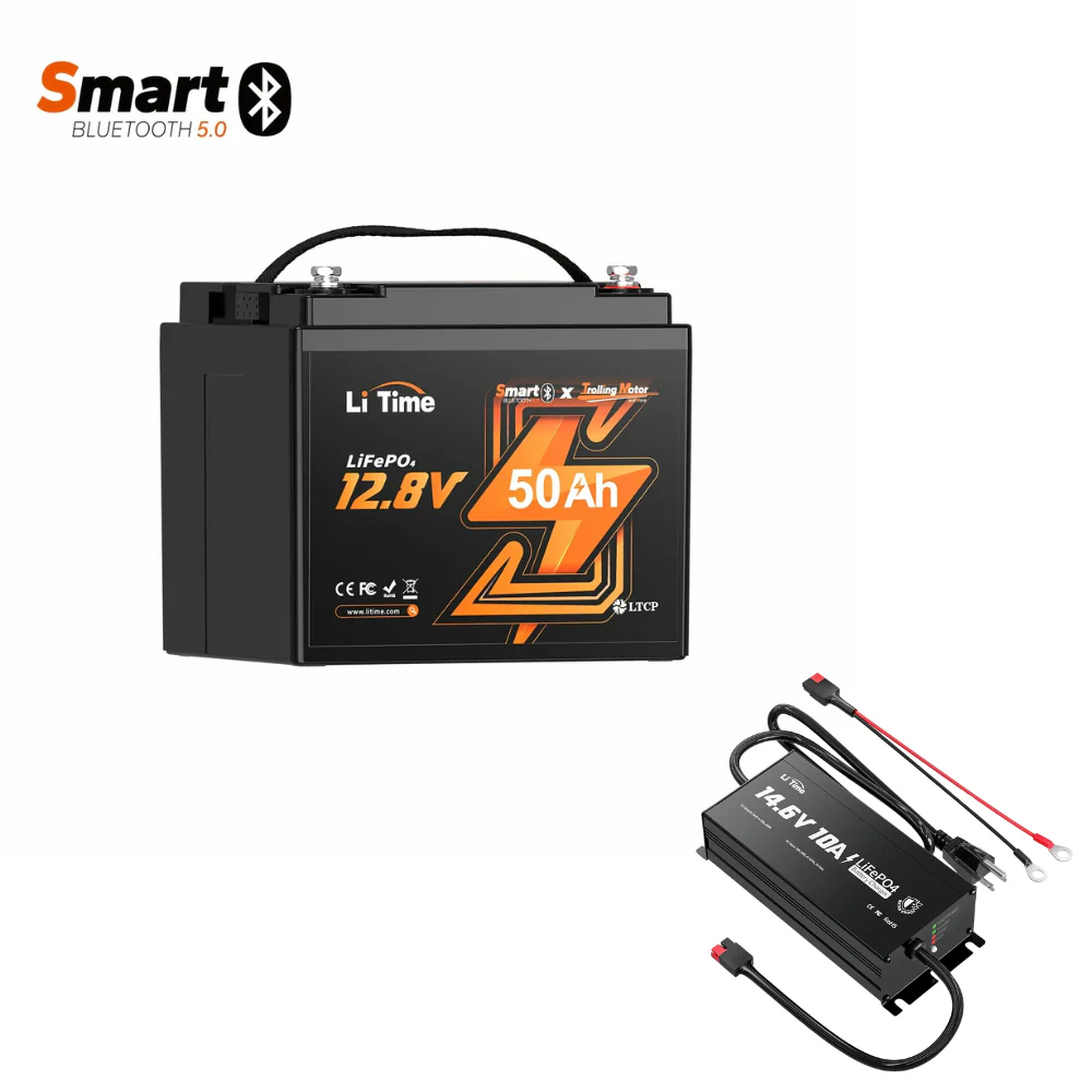 LiTime 12V 50Ah Lithium Battery for Trolling Motor with Bluetooth - Image 13