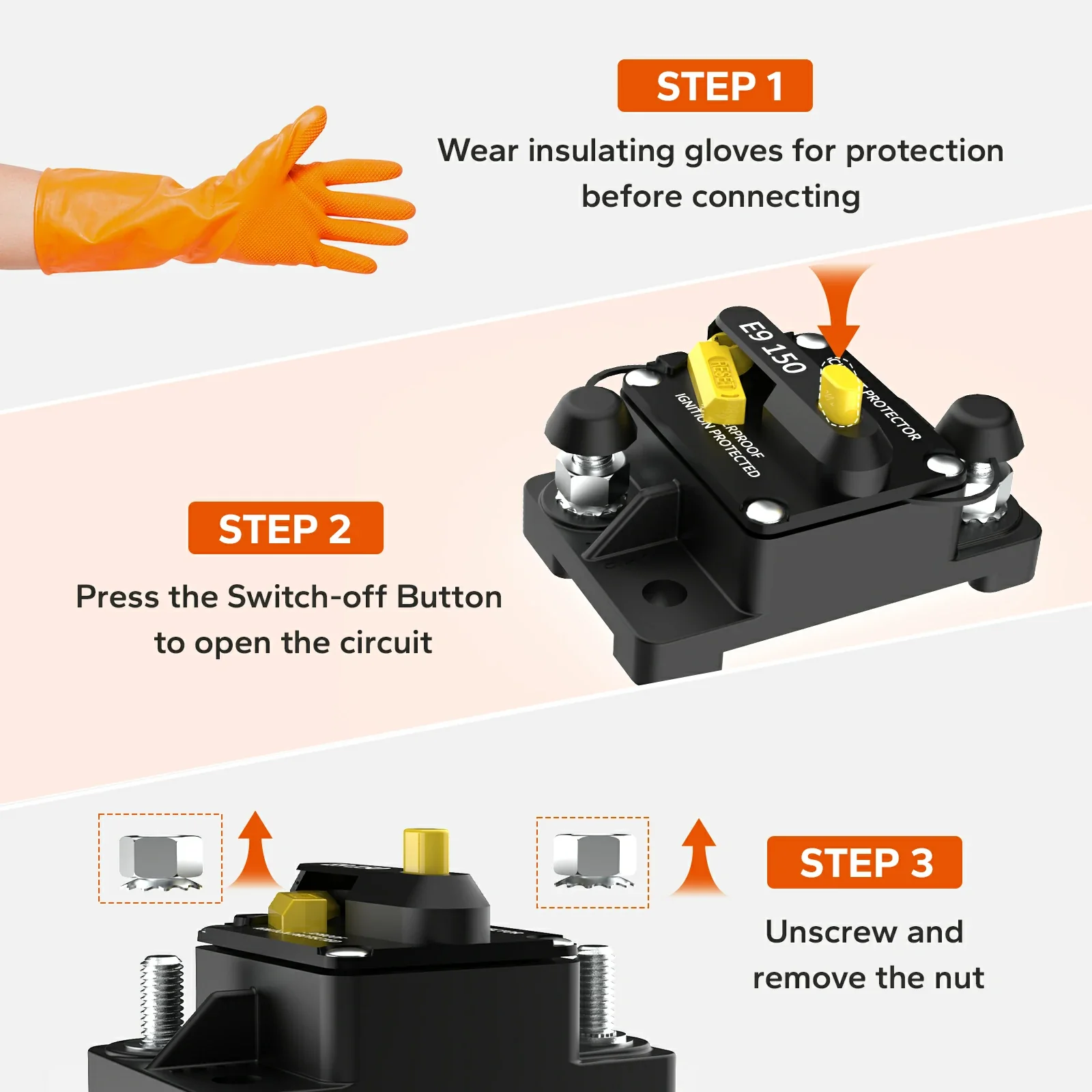 LiTime 150A Switchable Circuit Breaker for LiFePO4 Batteries - Image 4