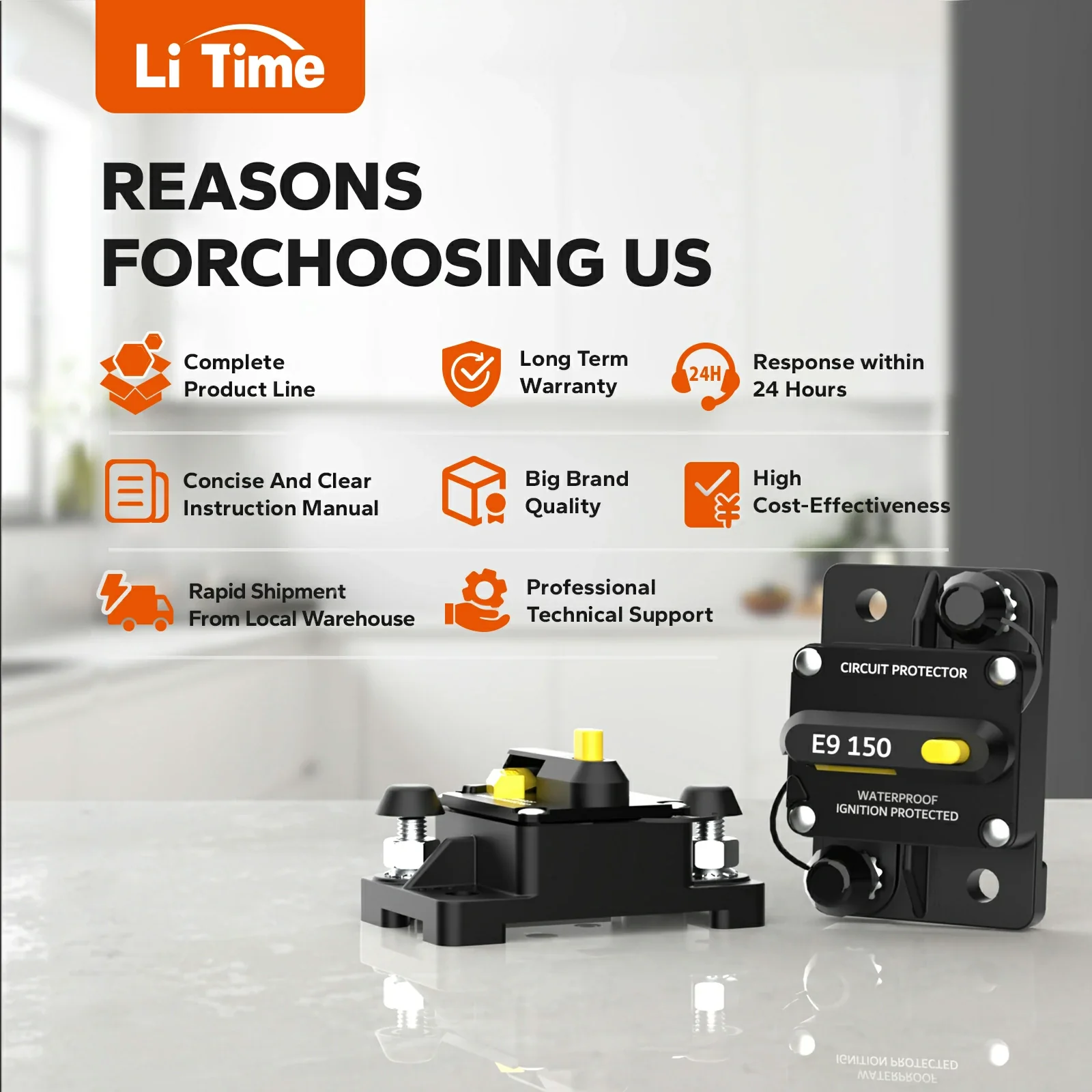 LiTime 150A Switchable Circuit Breaker for LiFePO4 Batteries - Image 7