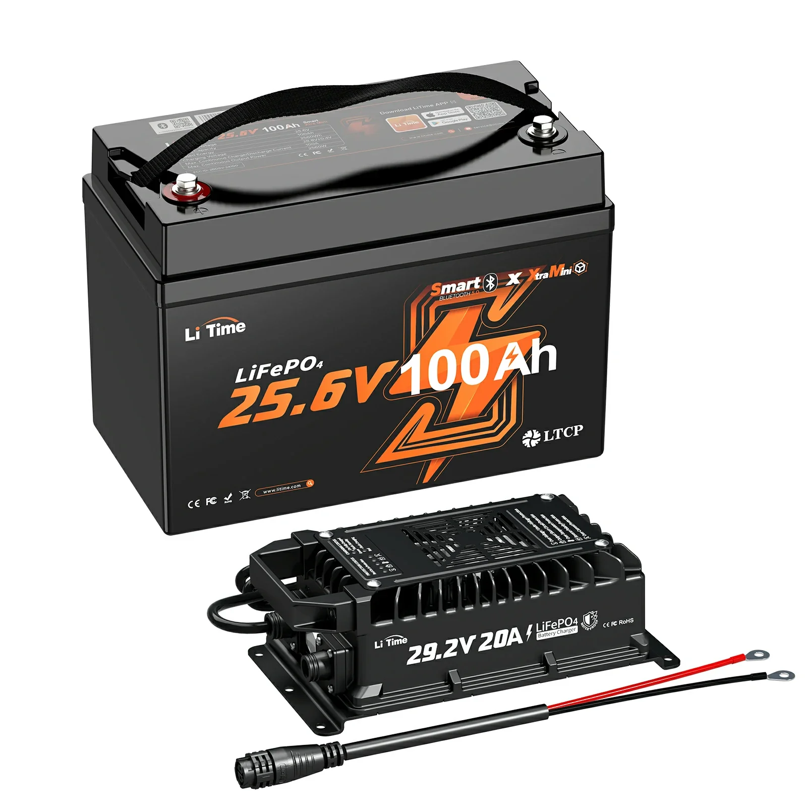 LiTime 24V 100Ah Group 31 Bluetooth Lithium Battery for Trolling Motors - Image 17