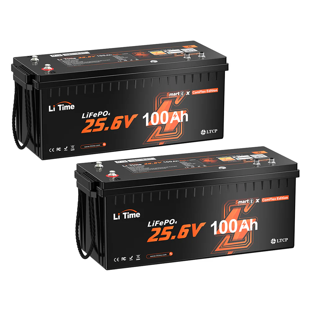 LiTime 24V 100Ah Smart ComFlex Battery with Bluetooth & Victron Comms | All-in-One Power Solution - Image 11