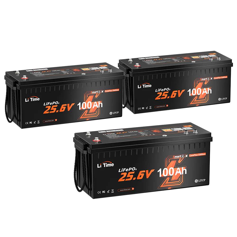 LiTime 24V 100Ah Smart ComFlex Battery with Bluetooth & Victron Comms | All-in-One Power Solution - Image 12