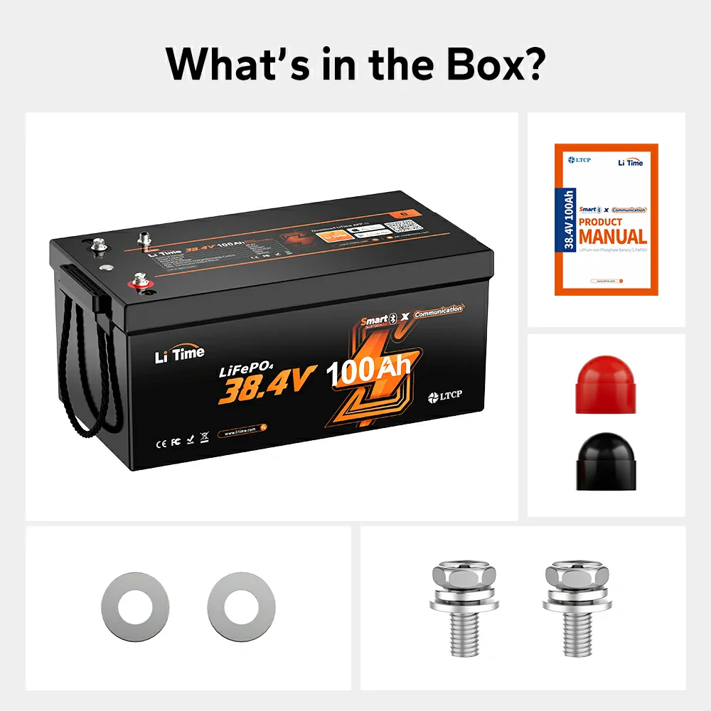 LiTime Best 36V 100Ah Bluetooth Golf Cart Lithium Battery - Image 10