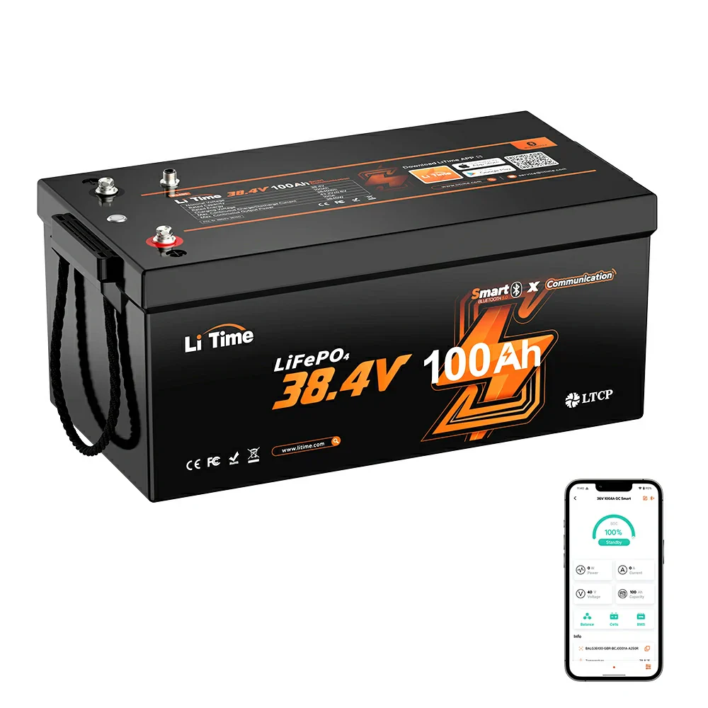 LiTime Best 36V 100Ah Bluetooth Golf Cart Lithium Battery - Image 13