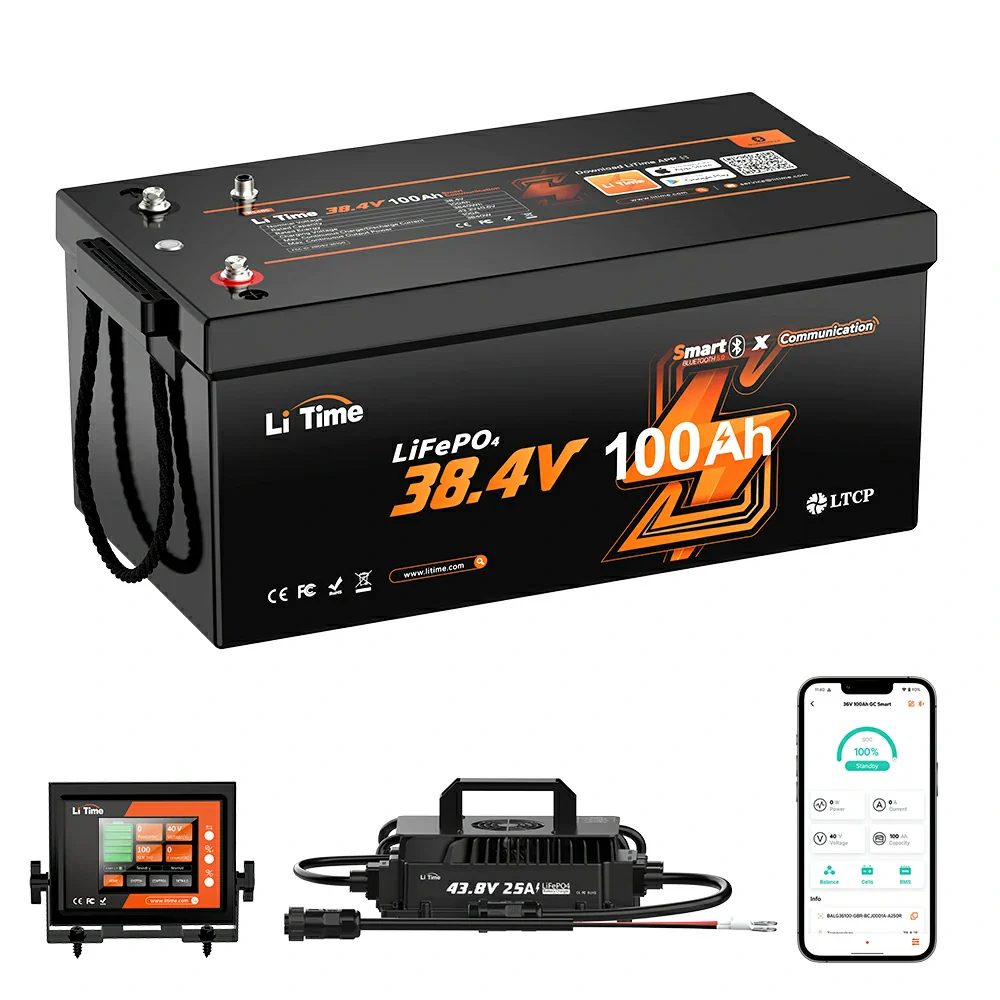 LiTime Best 36V 100Ah Bluetooth Golf Cart Lithium Battery - Image 15