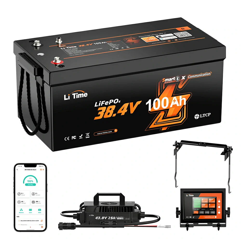 LiTime Best 36V 100Ah Bluetooth Golf Cart Lithium Battery - Image 16