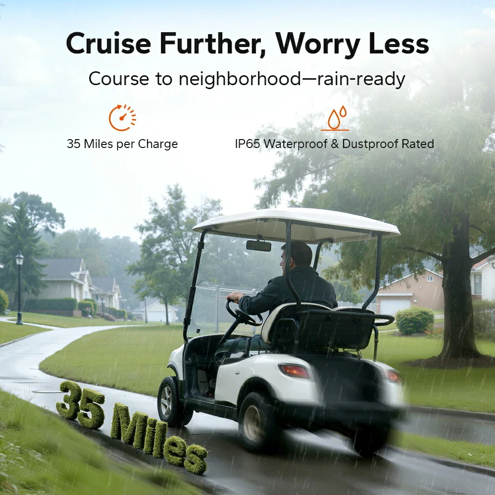 LiTime Best 36V 100Ah Bluetooth Golf Cart Lithium Battery - Image 3