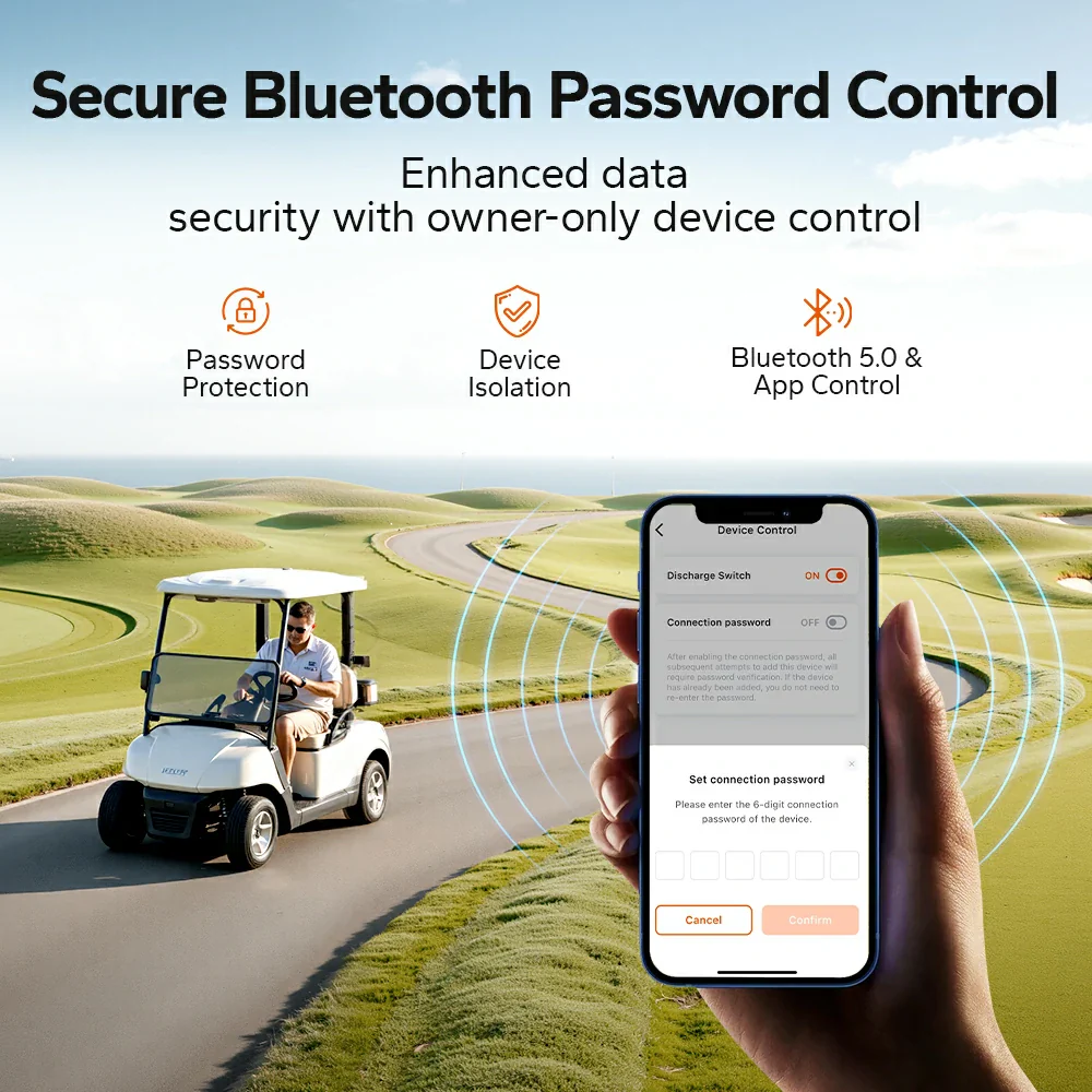 LiTime Best 36V 100Ah Bluetooth Golf Cart Lithium Battery - Image 6