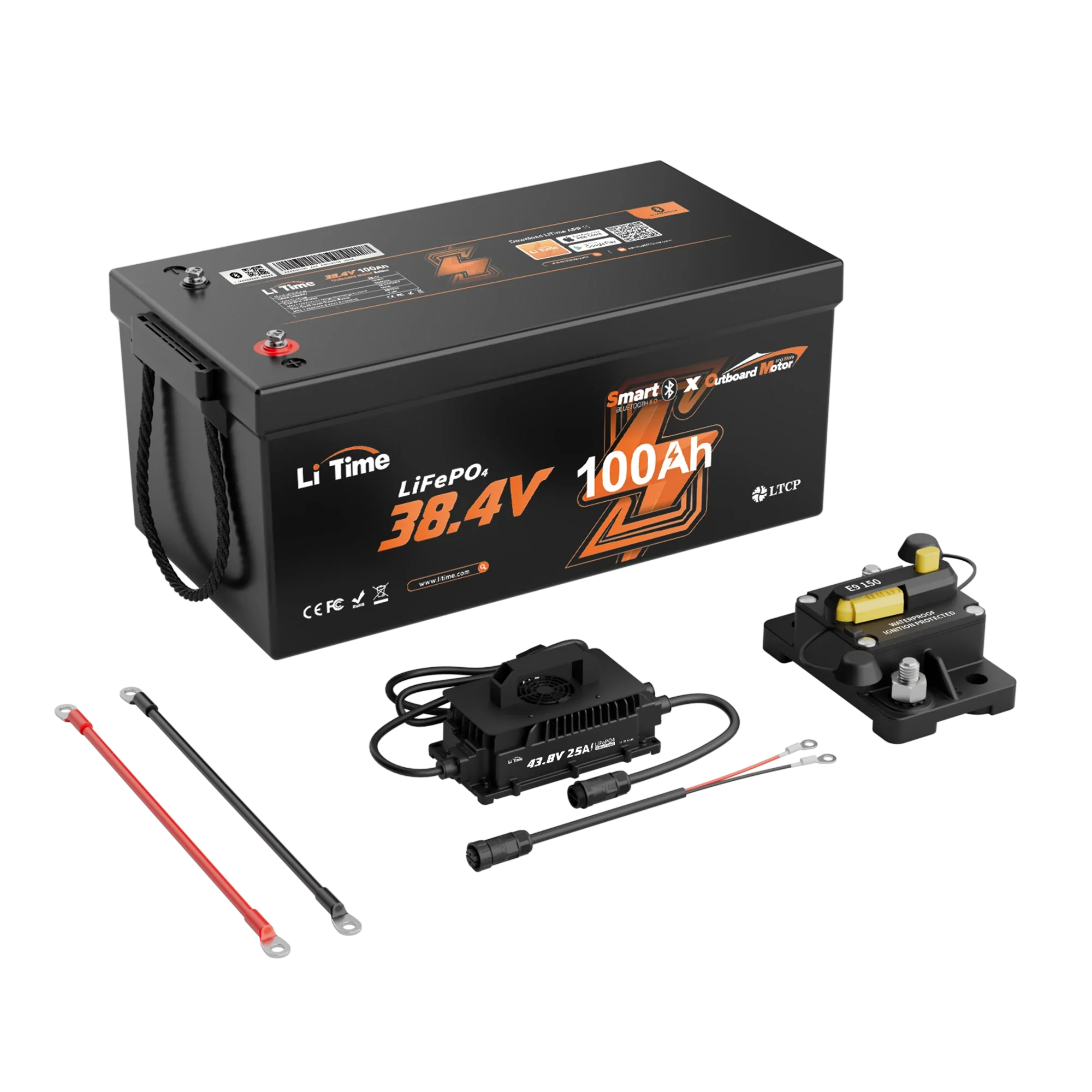 LiTime 36V 100Ah OBM Marine Battery for Trolling Motors & Electric Outboard Motors - Image 18