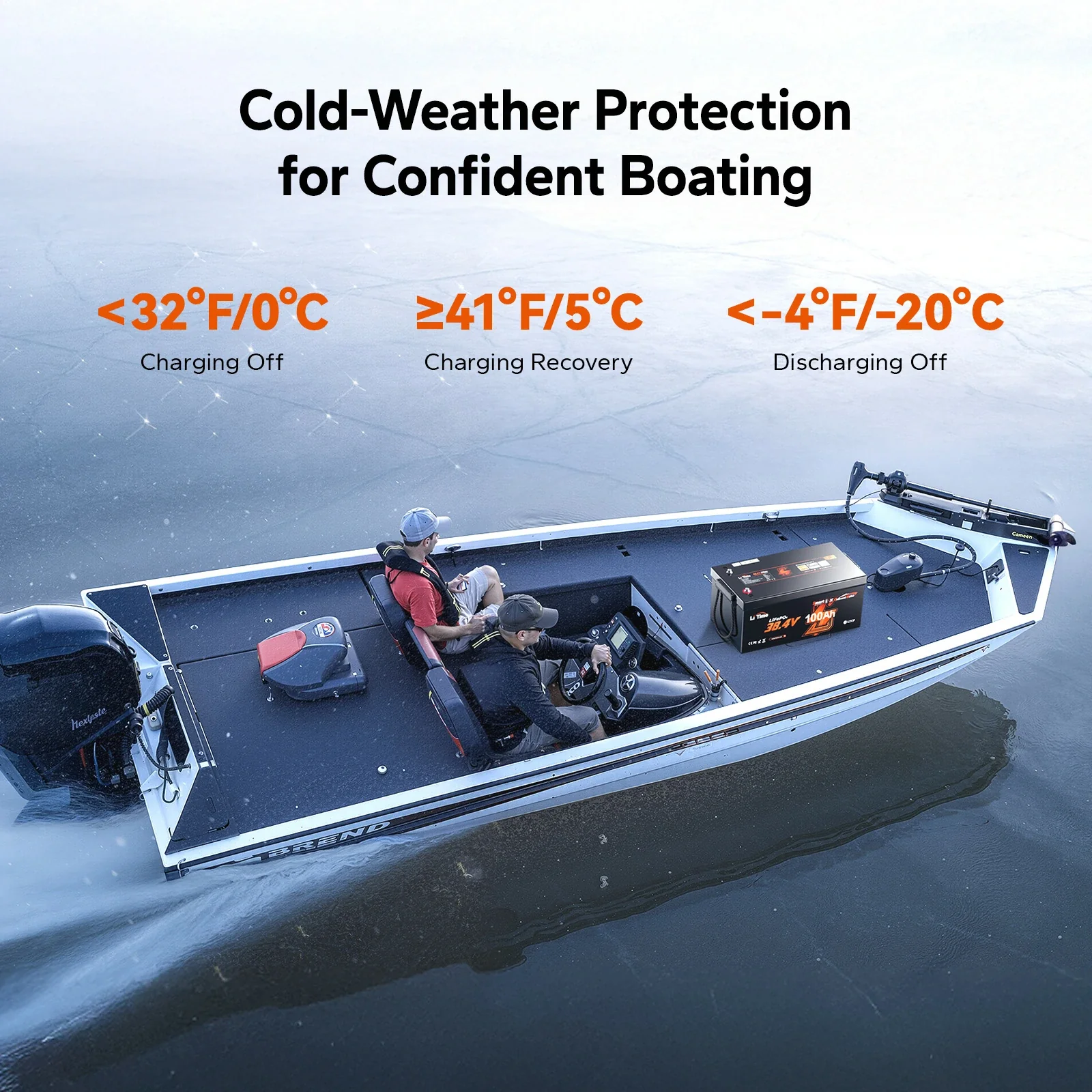 LiTime 36V 100Ah OBM Marine Battery for Trolling Motors & Electric Outboard Motors - Image 7
