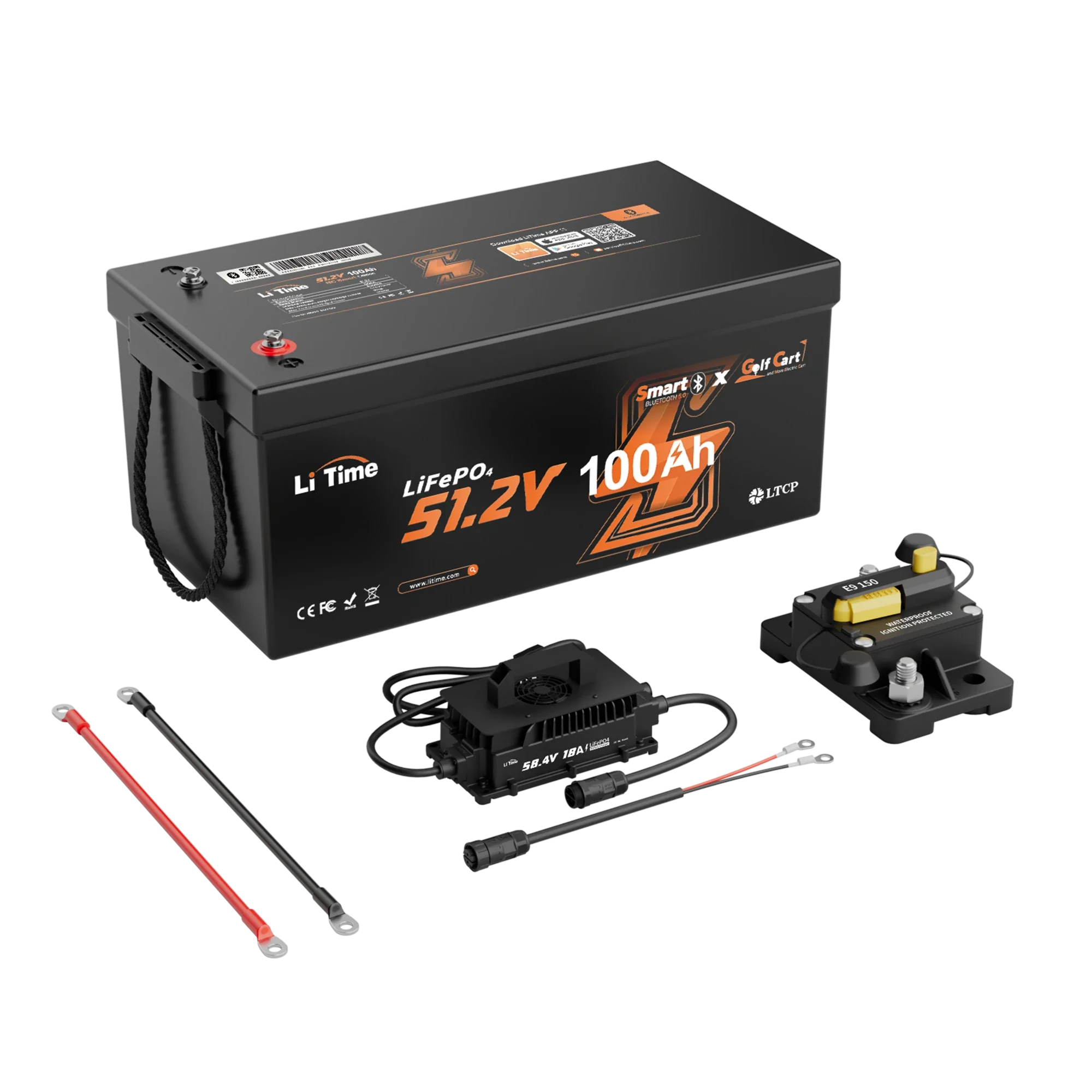 LiTime 48V 100Ah Golf Cart Bluetooth Lithium Battery - Image 19