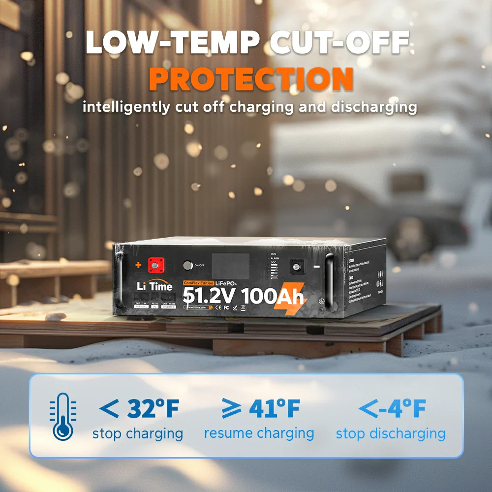 LiTime 48V(51.2V)100Ah ComFlex Edition Server Rack LiFePO4 Battery for Home Energy Stroage - Image 9