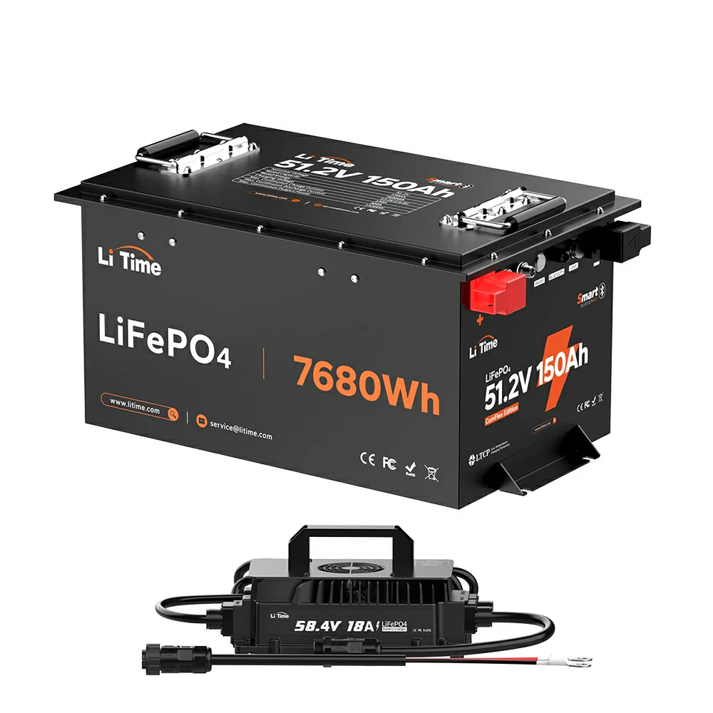 LiTime 48V (51.2V) 150Ah Lithium Golf Cart and UTV Battery – 300A High Power & Bluetooth - Image 12