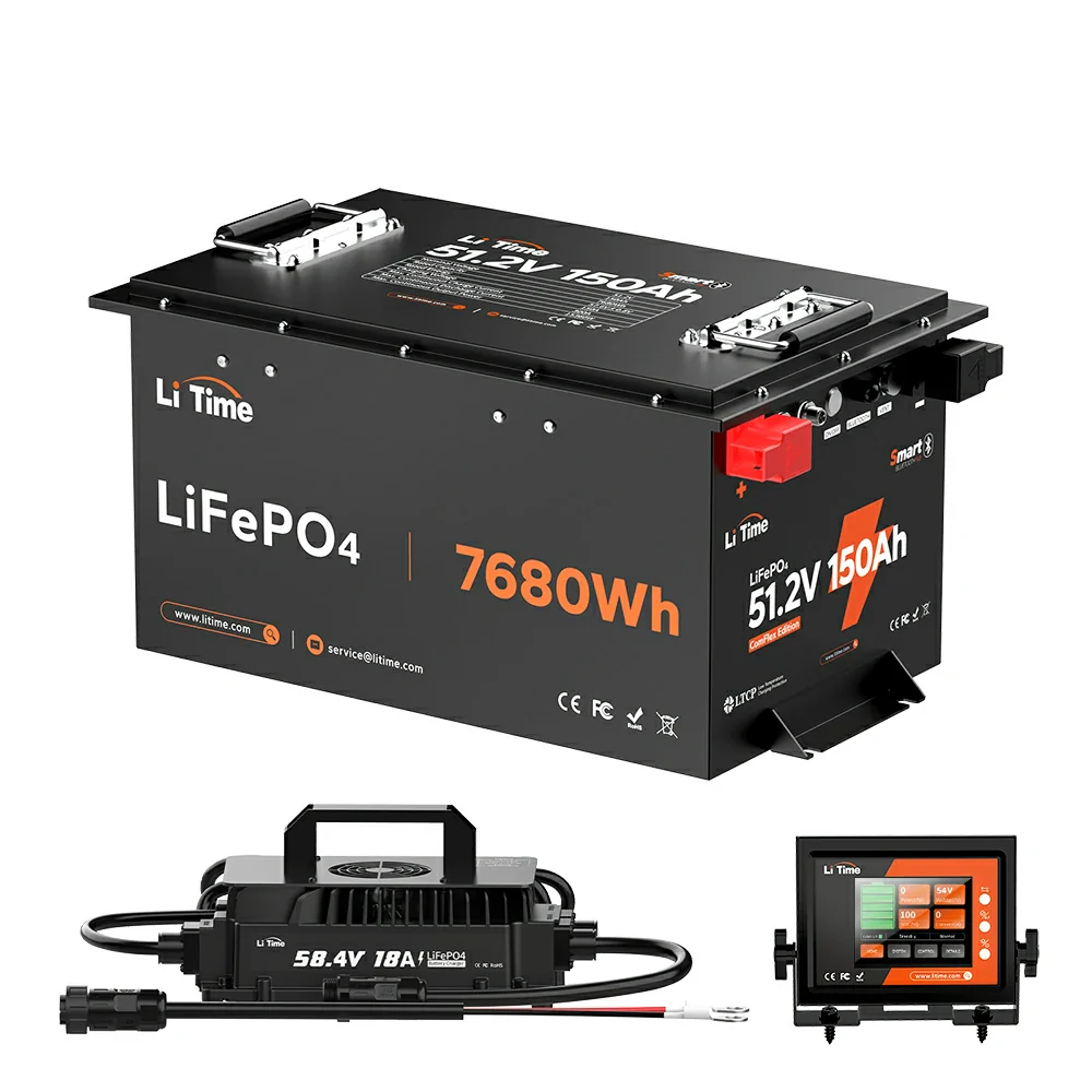 LiTime 48V (51.2V) 150Ah Lithium Golf Cart and UTV Battery – 300A High Power & Bluetooth - Image 13