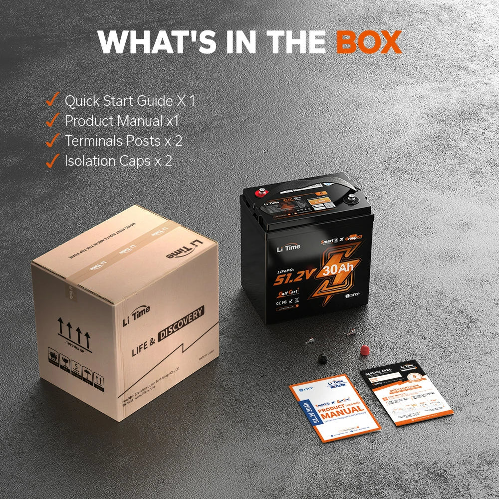 LiTime 48V 30Ah GC2 Bluetooth Golf Cart Lithium Battery - Image 13
