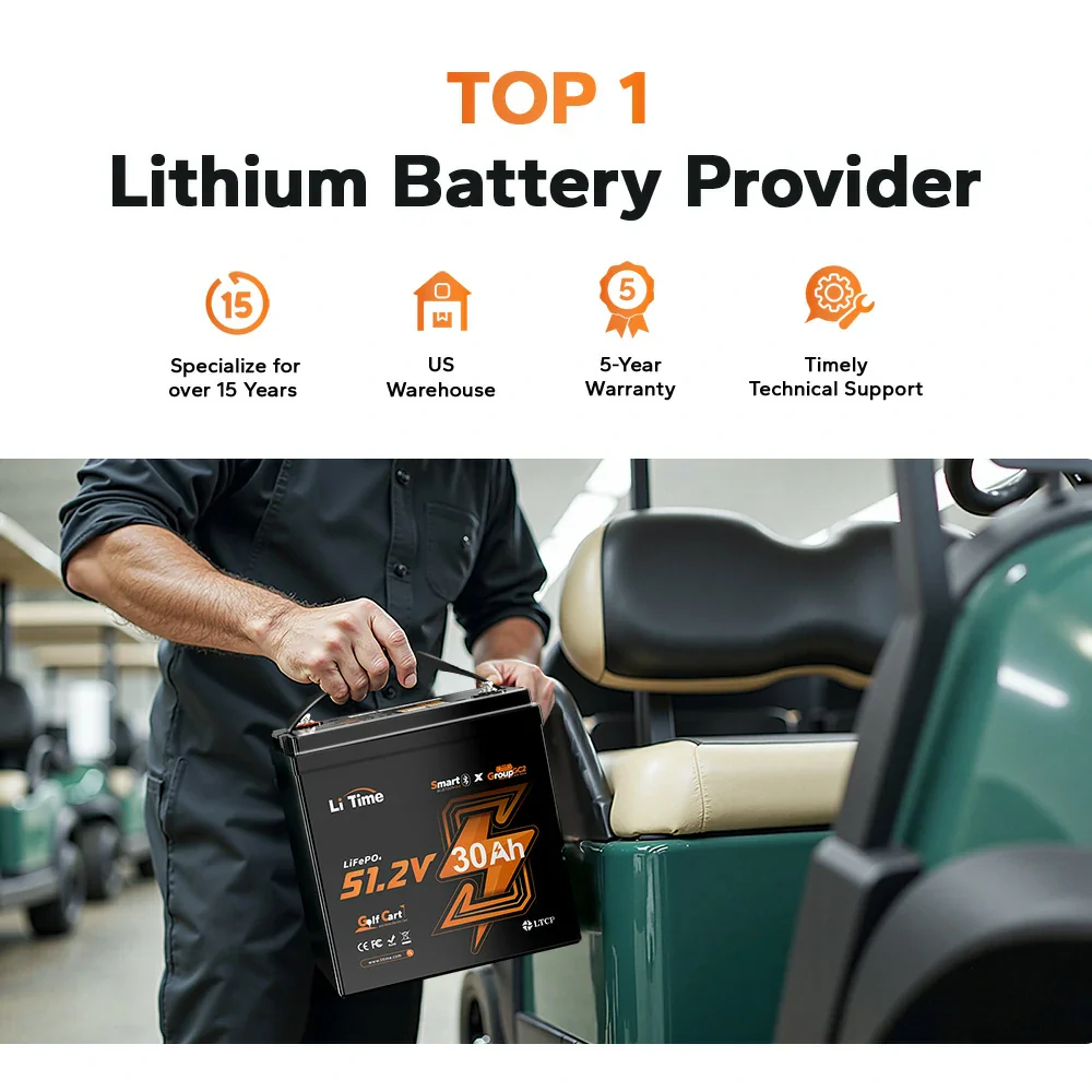LiTime 48V 30Ah GC2 Bluetooth Golf Cart Lithium Battery - Image 15
