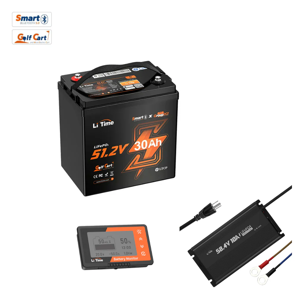 LiTime 48V 30Ah GC2 Bluetooth Golf Cart Lithium Battery - Image 19