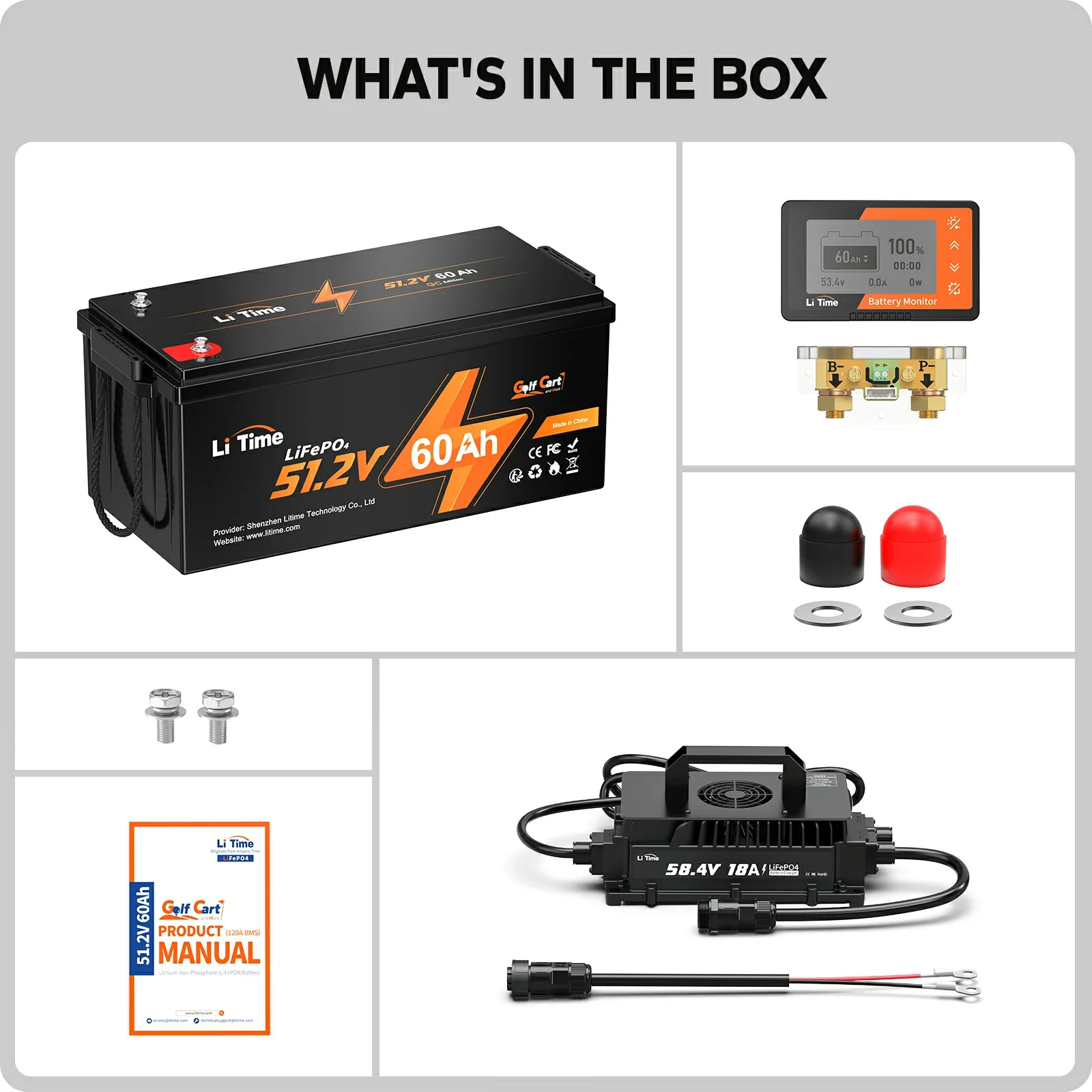 LiTime 48V 60Ah Lithium Golf Cart Battery - Image 15