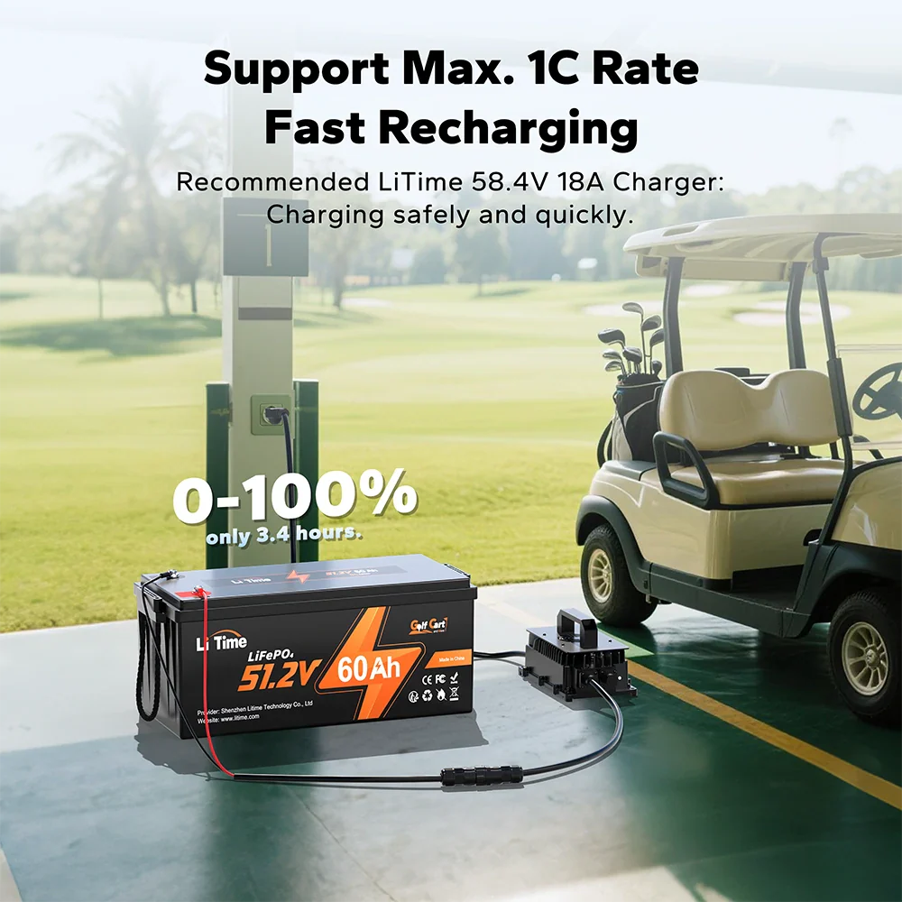 LiTime 48V 60Ah Lithium Golf Cart Battery - Image 7
