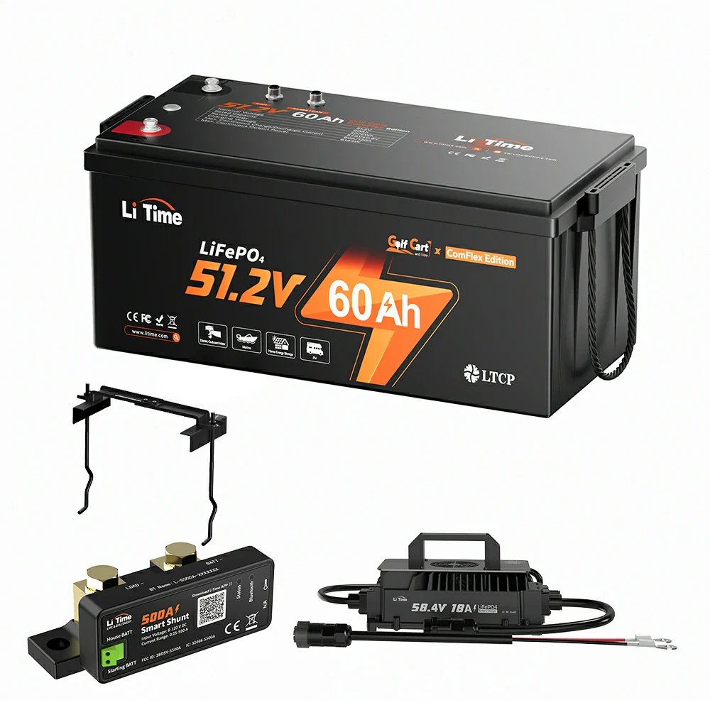 LiTime 48V 60Ah Golf Cart Lithium Battery - 120A BMS & Real-Time Monitoring - Image 15
