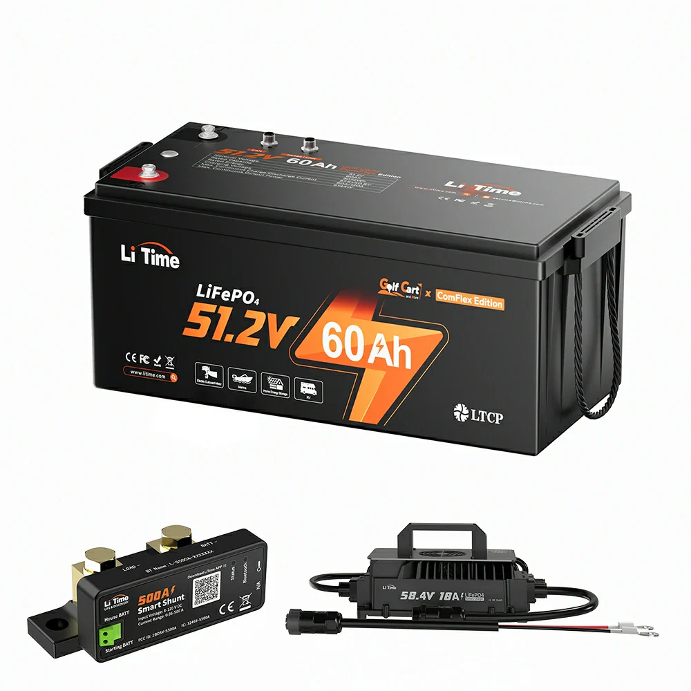 LiTime 48V 60Ah Golf Cart Lithium Battery - 120A BMS & Real-Time Monitoring - Image 16