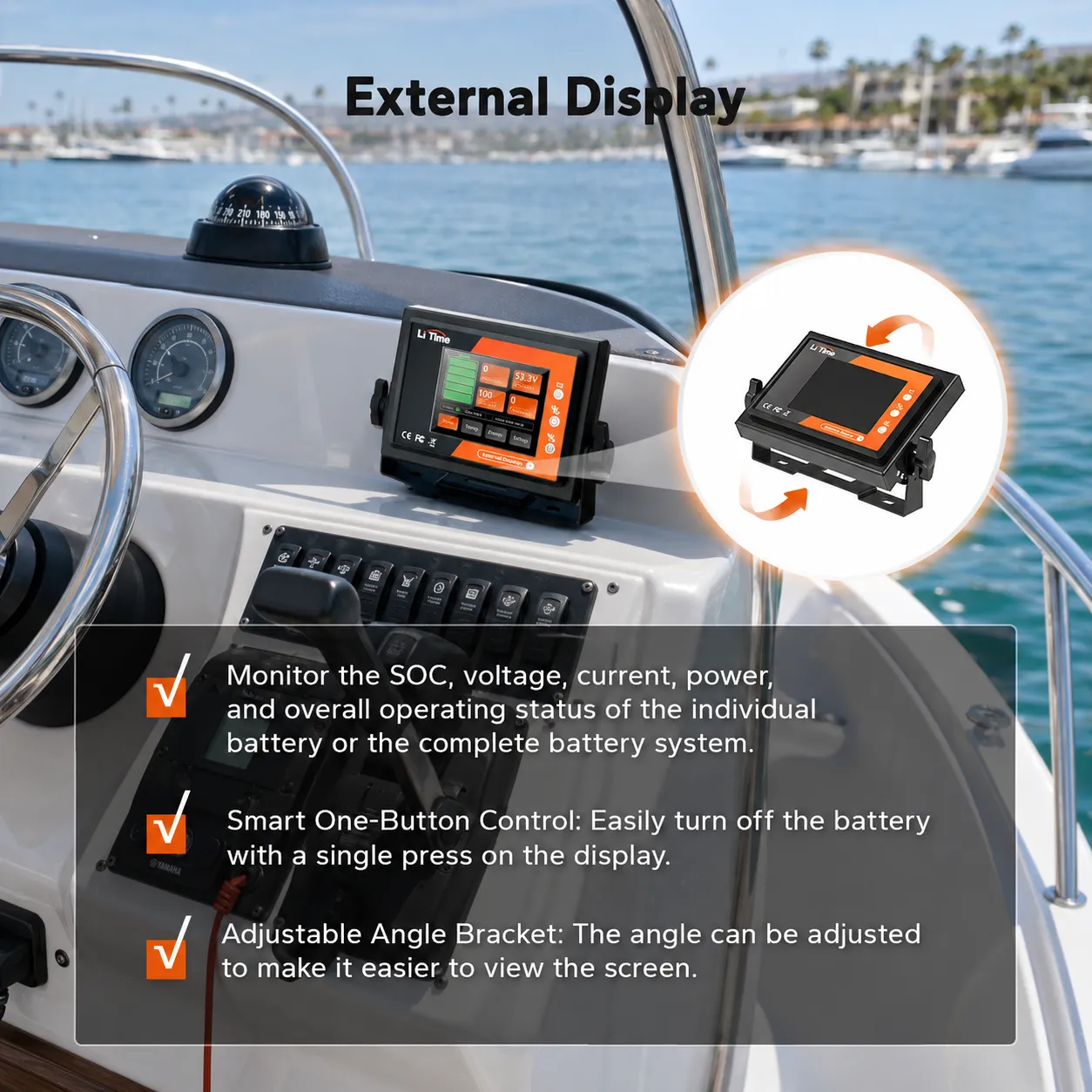 LiTime 48V 60Ah RS485 Marine LiFePO4 Battery - Image 3