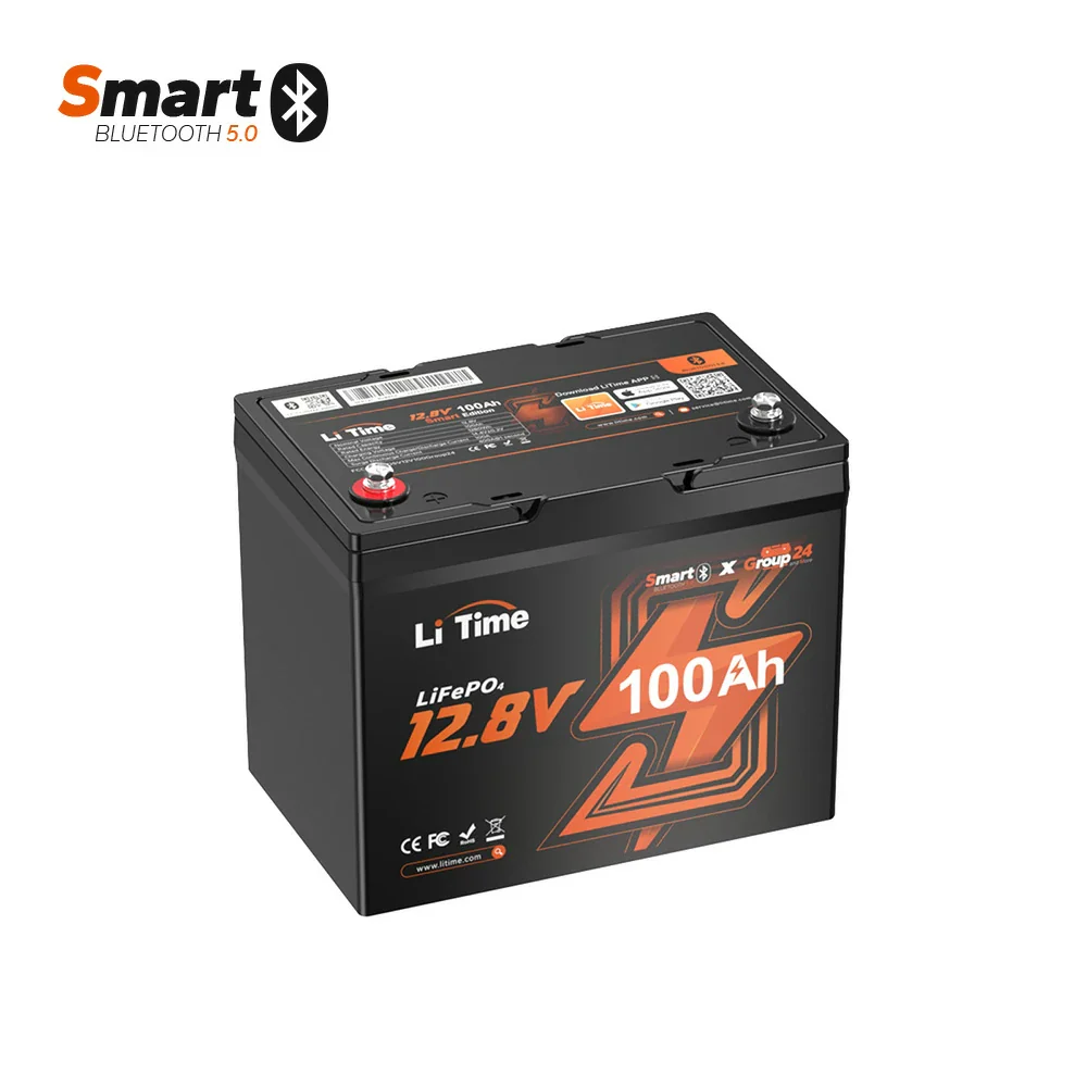 ✅Like New✅12V 100Ah Group 24 Bluetooth LiFePO4 Lithium Deep Cycle Battery