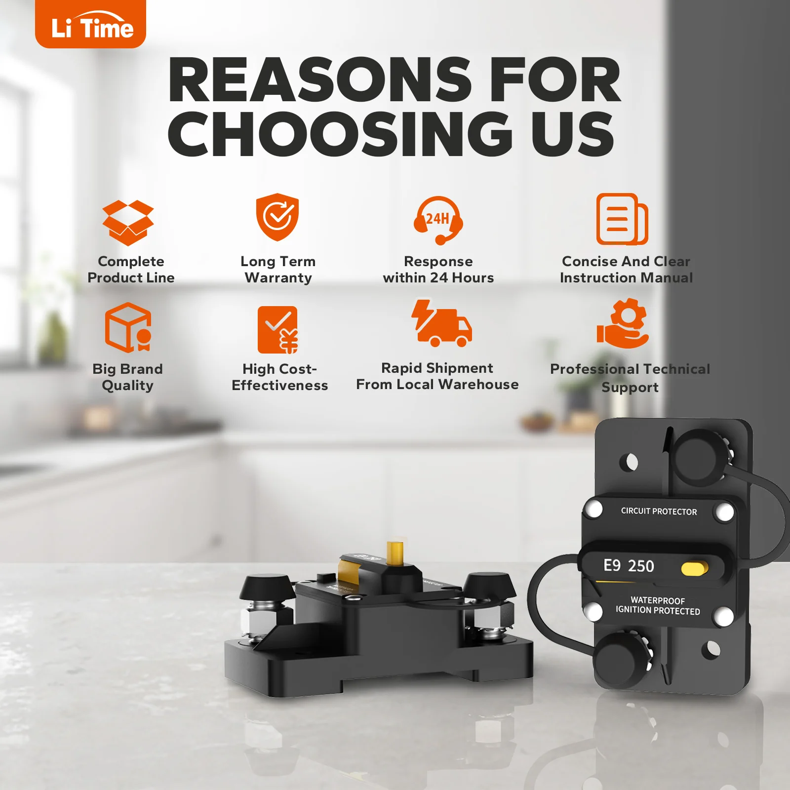 LiTime 250A Switchable Circuit Breaker for LiFePO4 Batteries - Image 7
