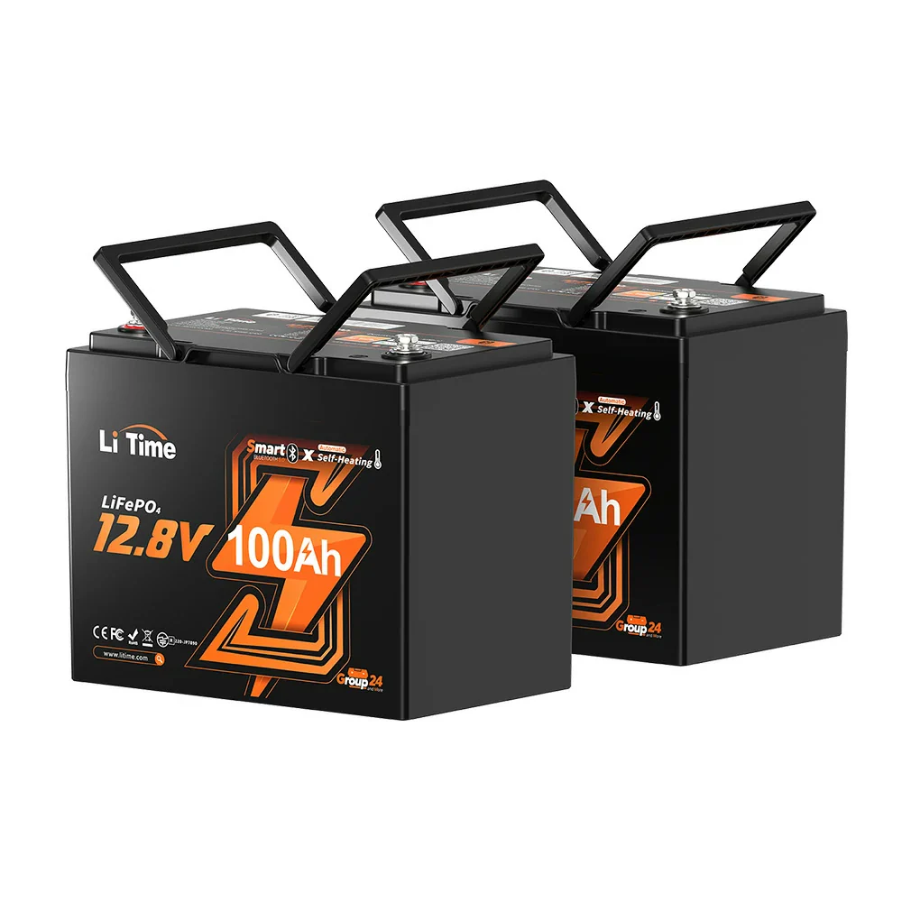 LiTime LiHeat™ 12V 100Ah Group 24 Dual-Mode  Self Heating Bluetooth Lithium Deep Cycle Battery - Image 13