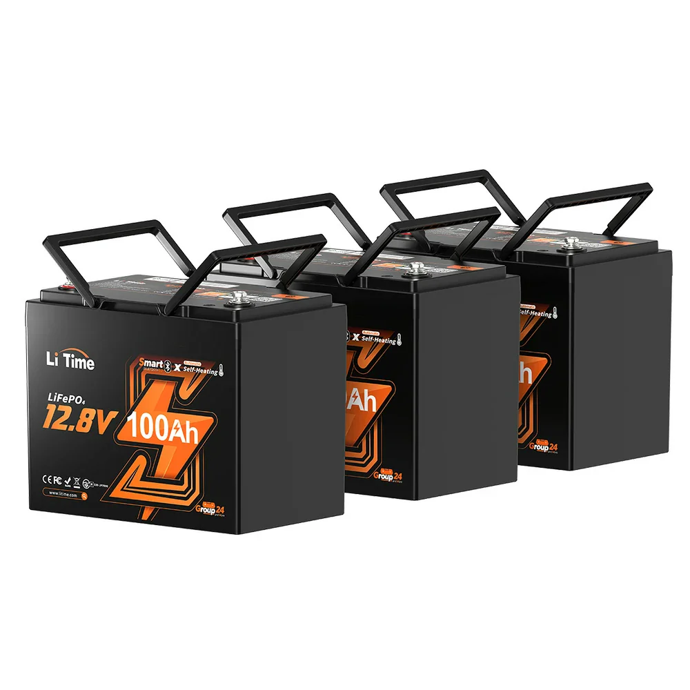 LiTime LiHeat™ 12V 100Ah Group 24 Dual-Mode  Self Heating Bluetooth Lithium Deep Cycle Battery - Image 14
