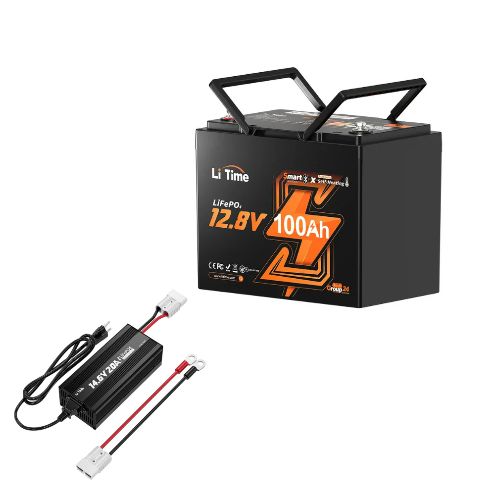 LiTime LiHeat™ 12V 100Ah Group 24 Dual-Mode  Self Heating Bluetooth Lithium Deep Cycle Battery - Image 16