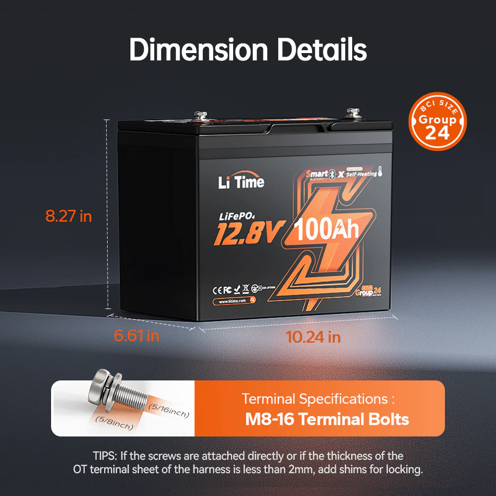 LiTime 12V 100Ah Batteries for Marine & RV - Image 52