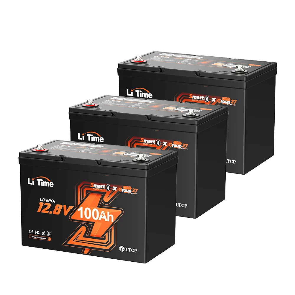 LiTime 12V 100Ah Group 27 Bluetooth LiFePO4 Lithium Deep Cycle Battery - Image 14