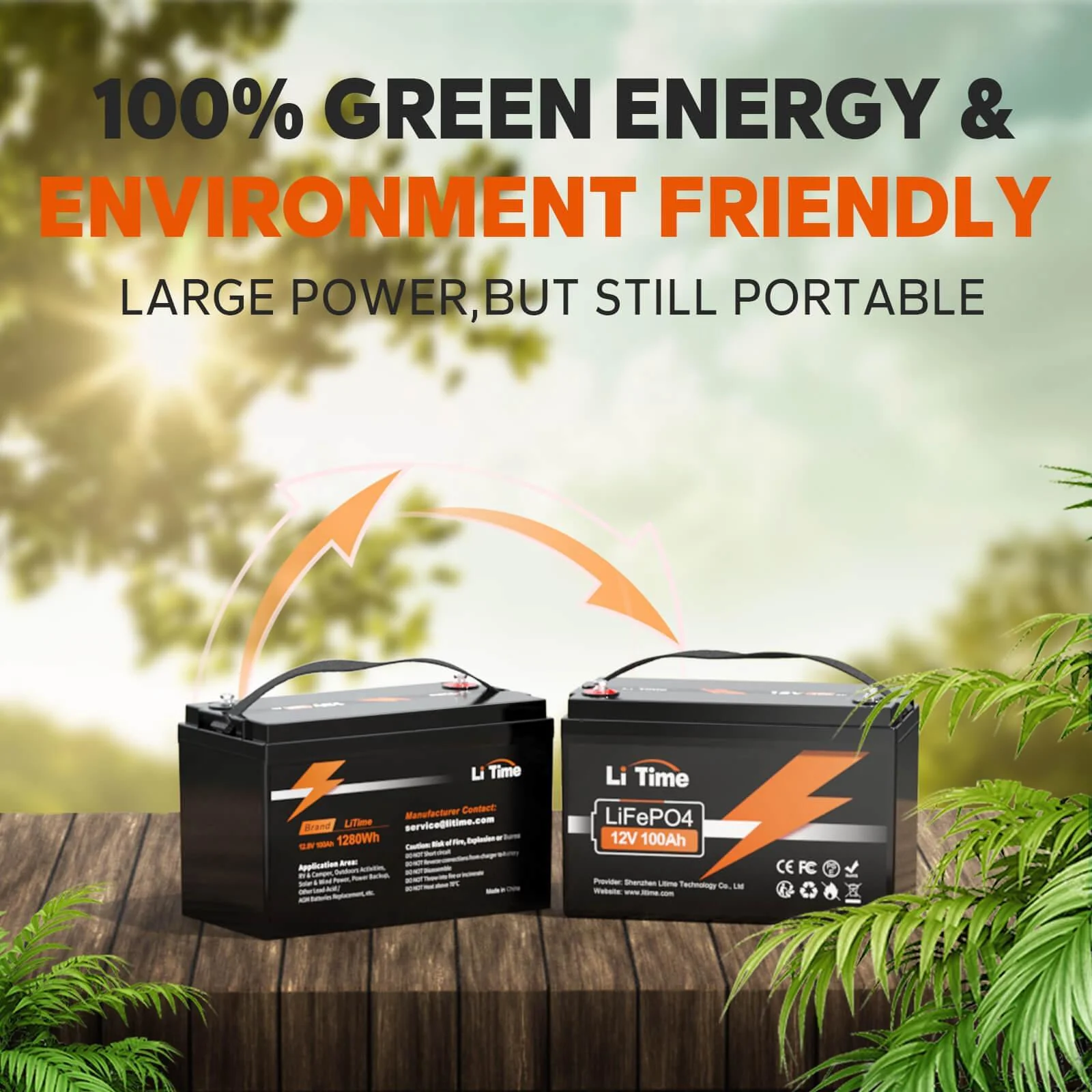 ✅Like New✅LiTime 12V 100Ah LiFePO4 Lithium Battery - Image 8