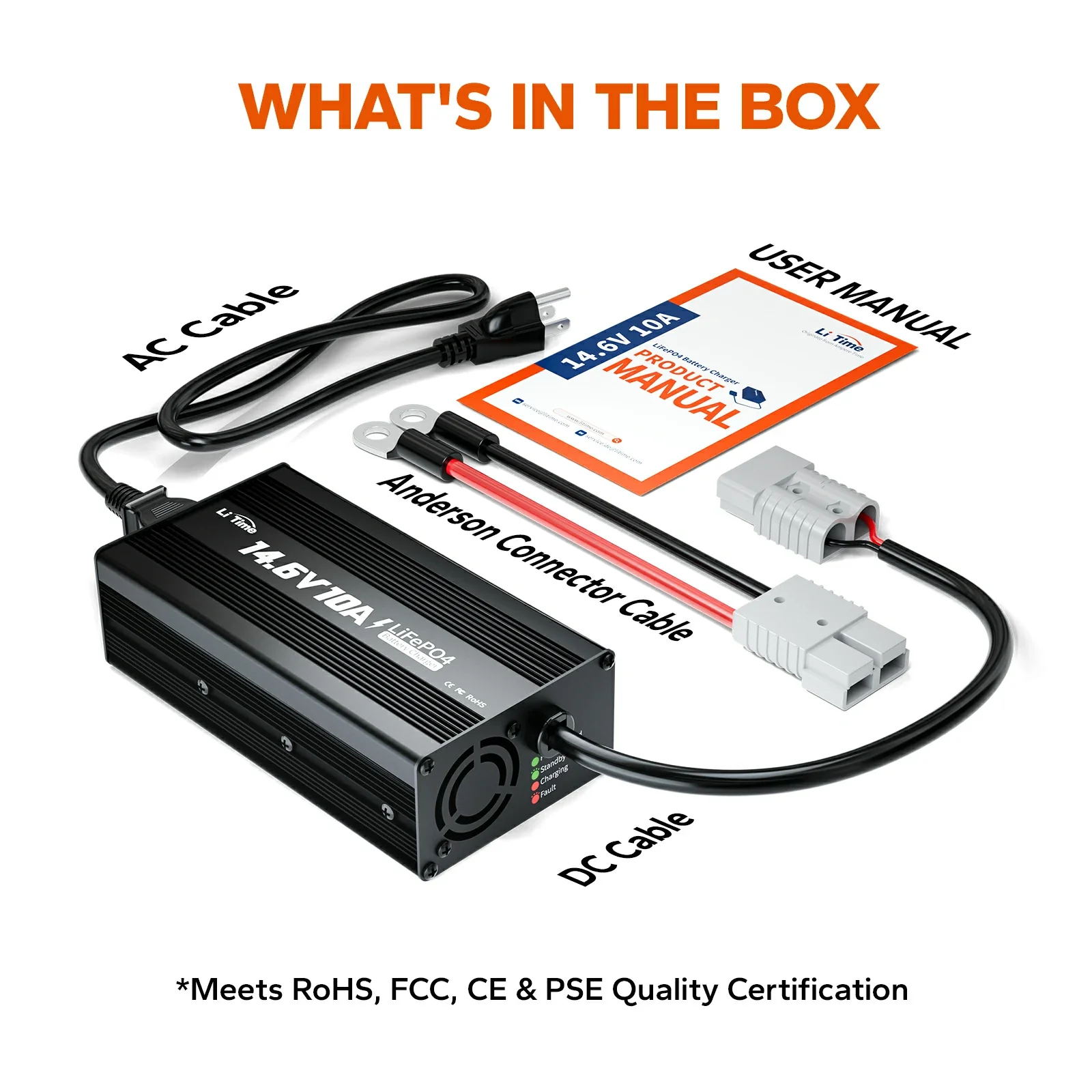 LiTime 12V (14.6V) 10A LiFePO4 Battery Charger - Image 9