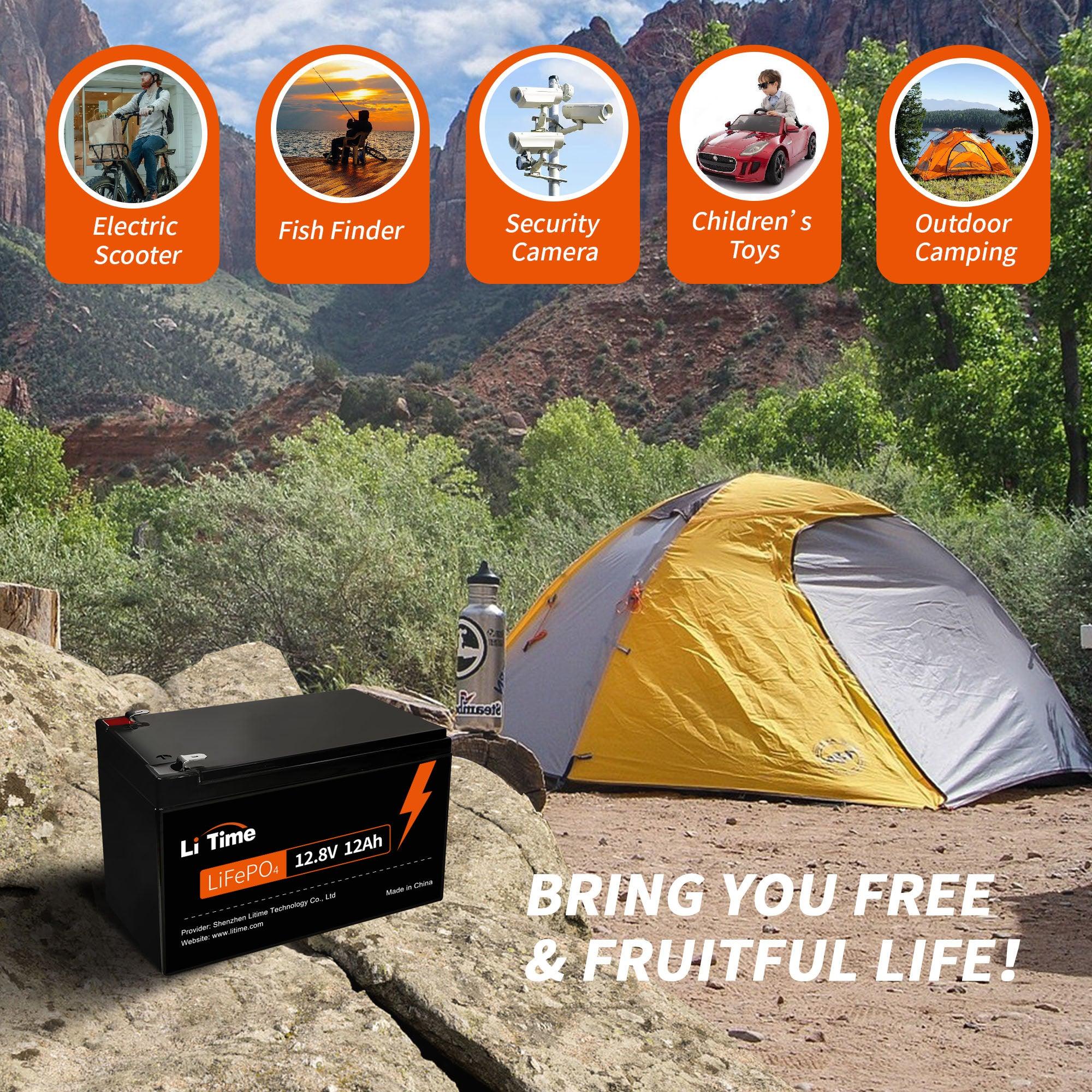 ✅Like New✅LiTime 12V 12Ah LiFePO4 Lithium Battery for Fish Finder - Image 7