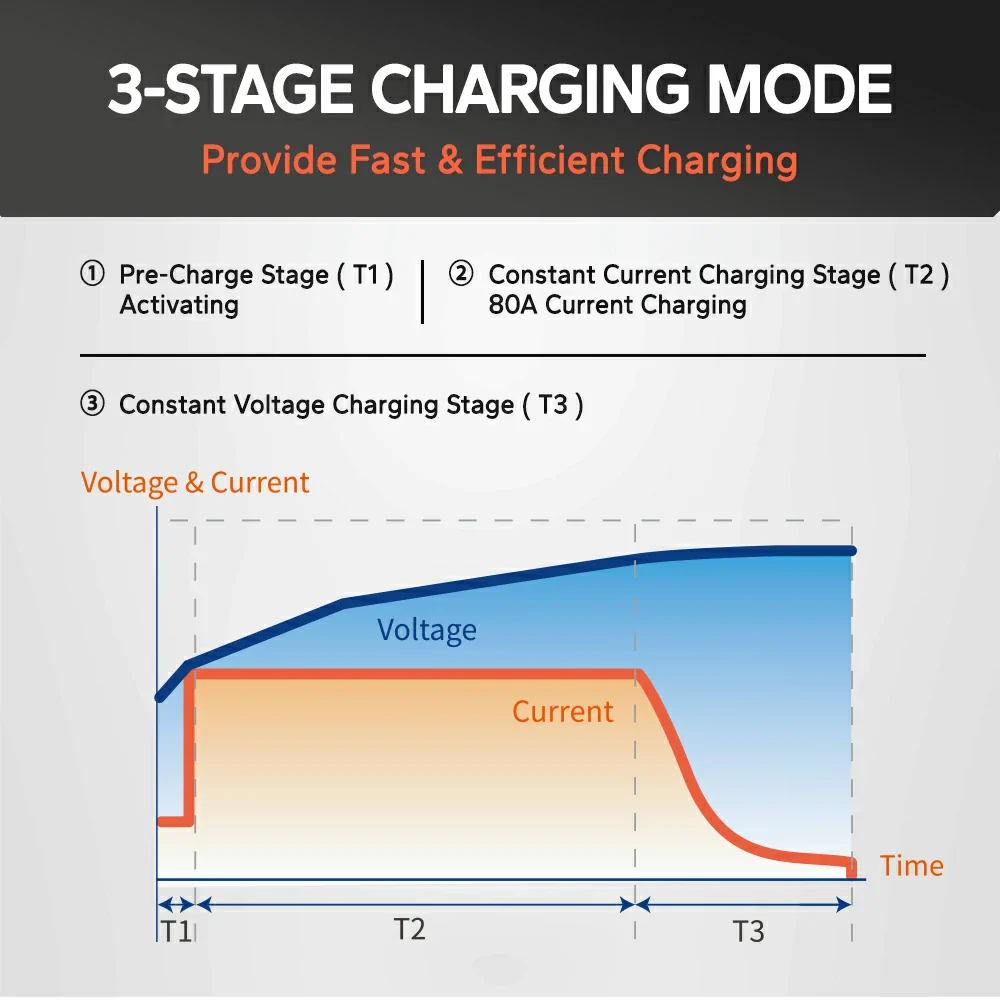 LiTime 12V (14.6V) 80A Mountable LiFePO4 Battery Charger - Image 4