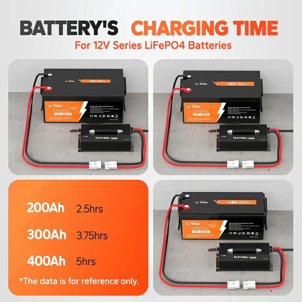LiTime 12V (14.6V) 80A Mountable LiFePO4 Battery Charger - Image 9